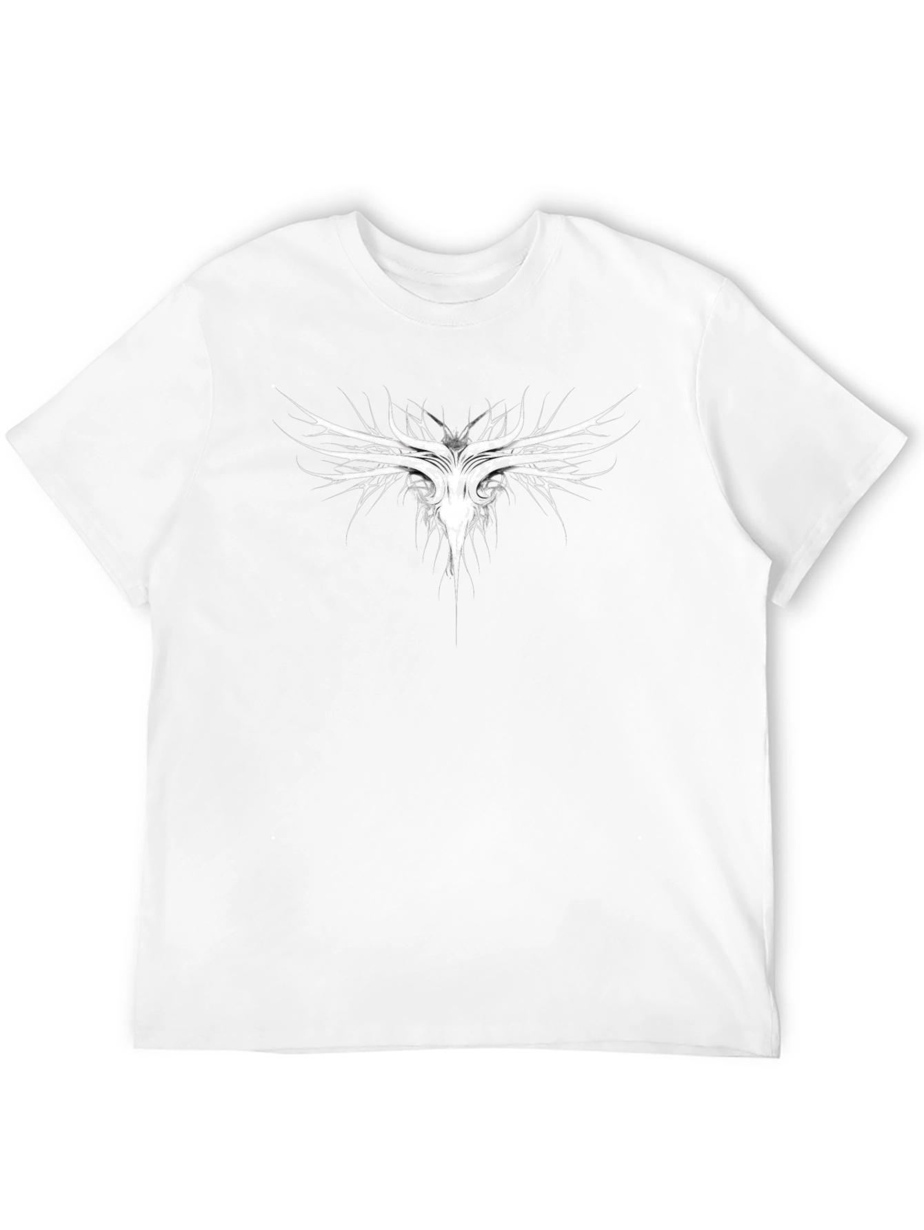 Abstract Graphic Print Crew Neck T-Shirt