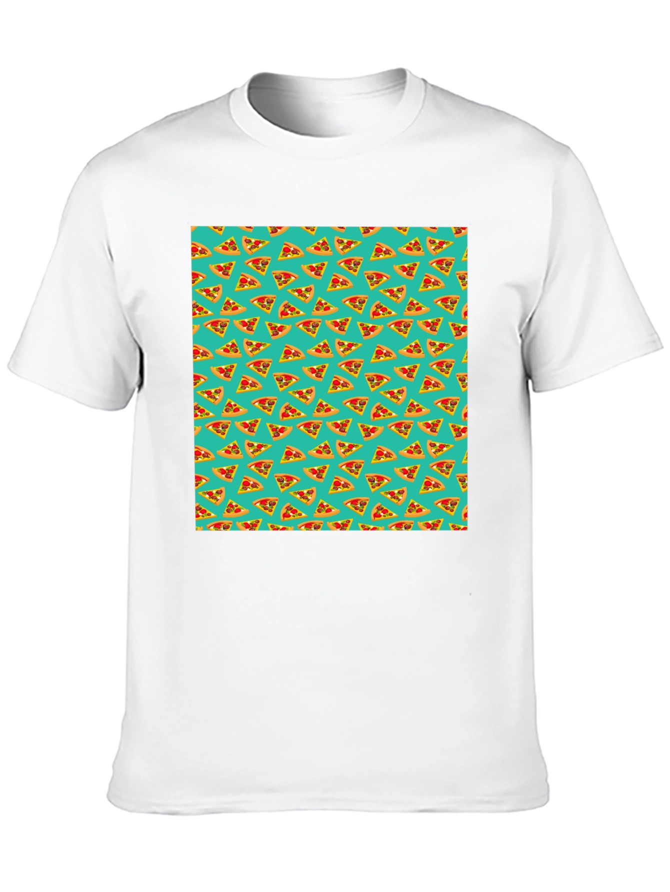 Pizza Print T-Shirt - Casual Style