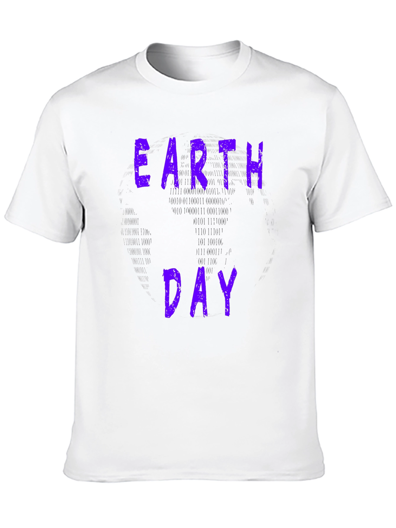 Earth Day Binary Code Graphic Tee