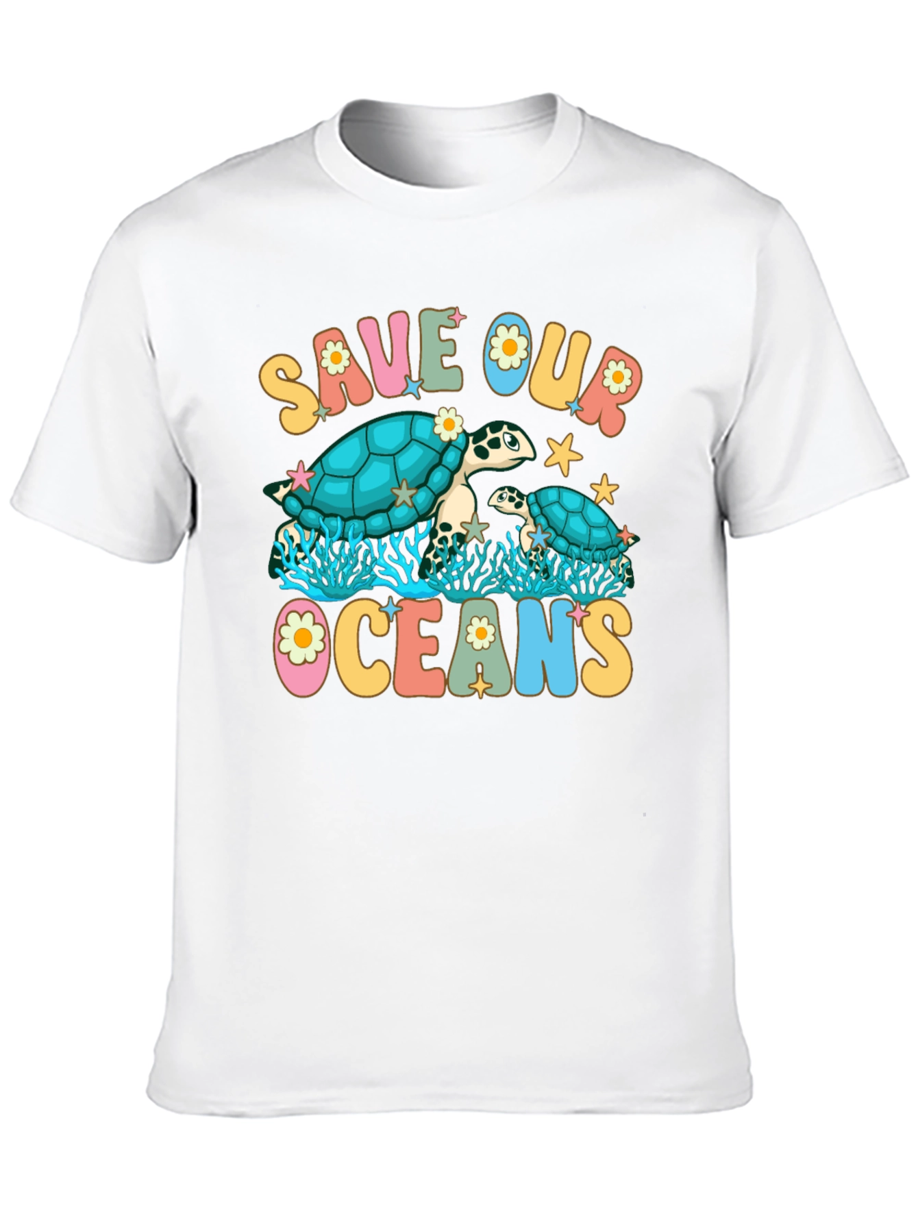 Save Our Oceans Turtle Graphic Tee