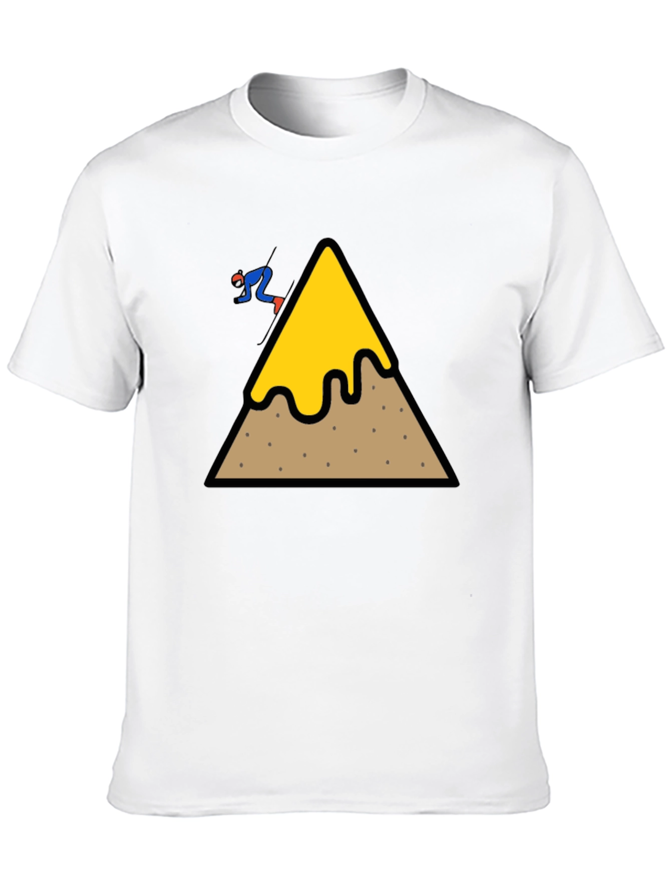 Skiing Nacho Cheese Mountain T-Shirt