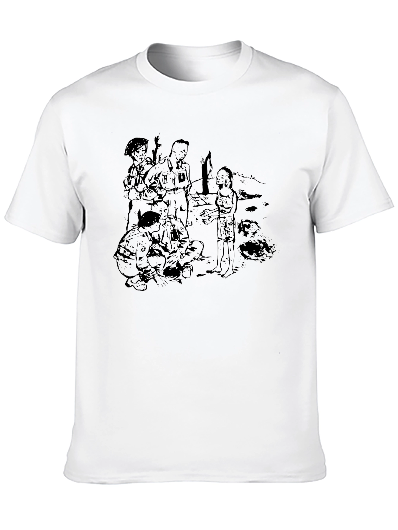 Disturbing Black Graphic Tee