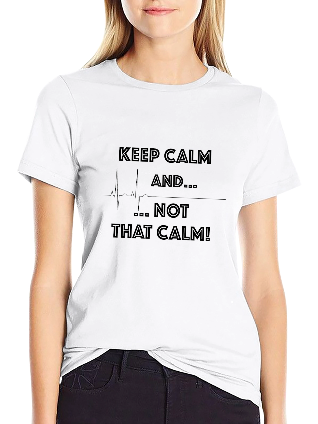 Keep Calm Black Graphic Tee