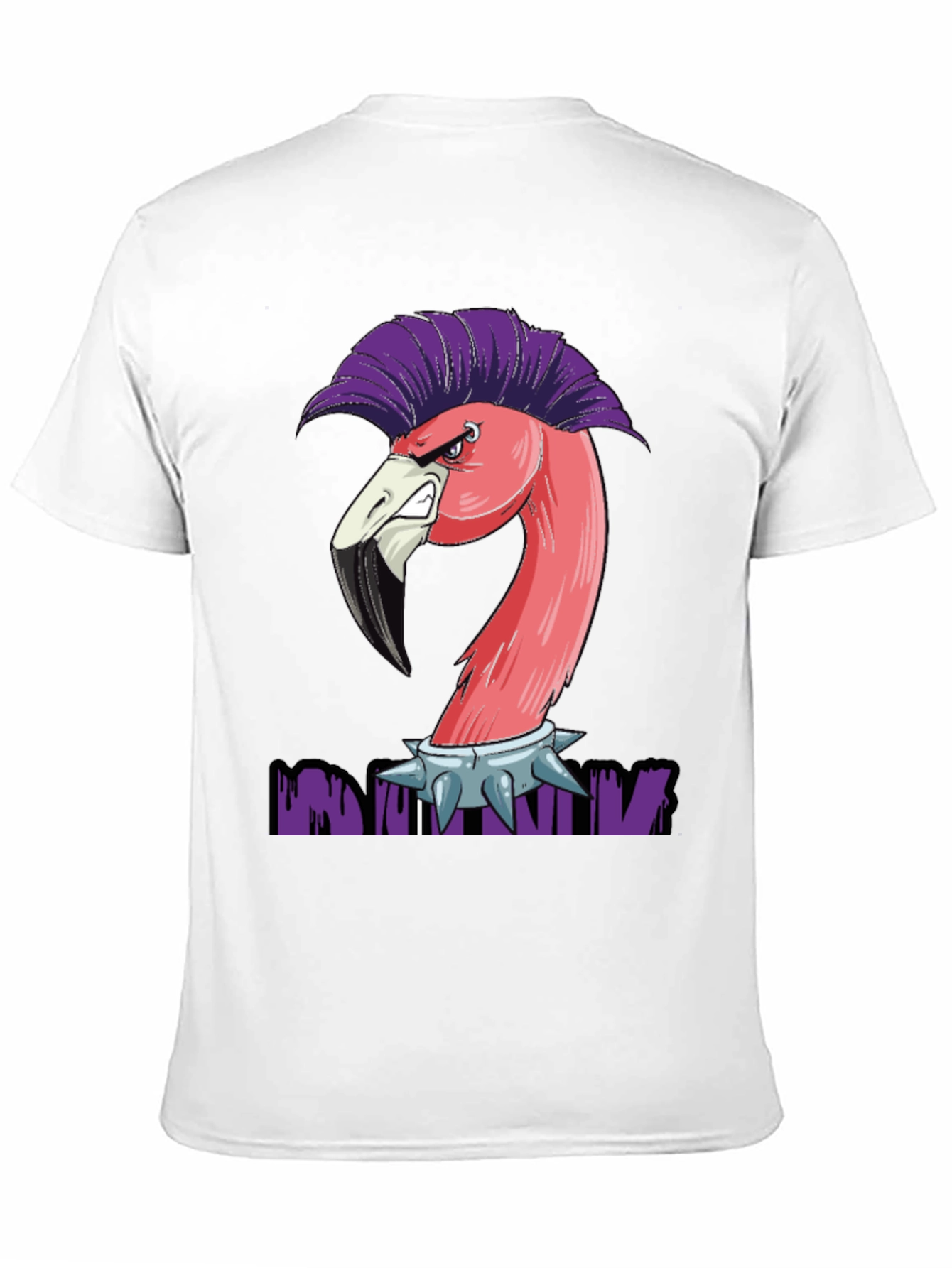 Punk Flamingo Graphic T-Shirt