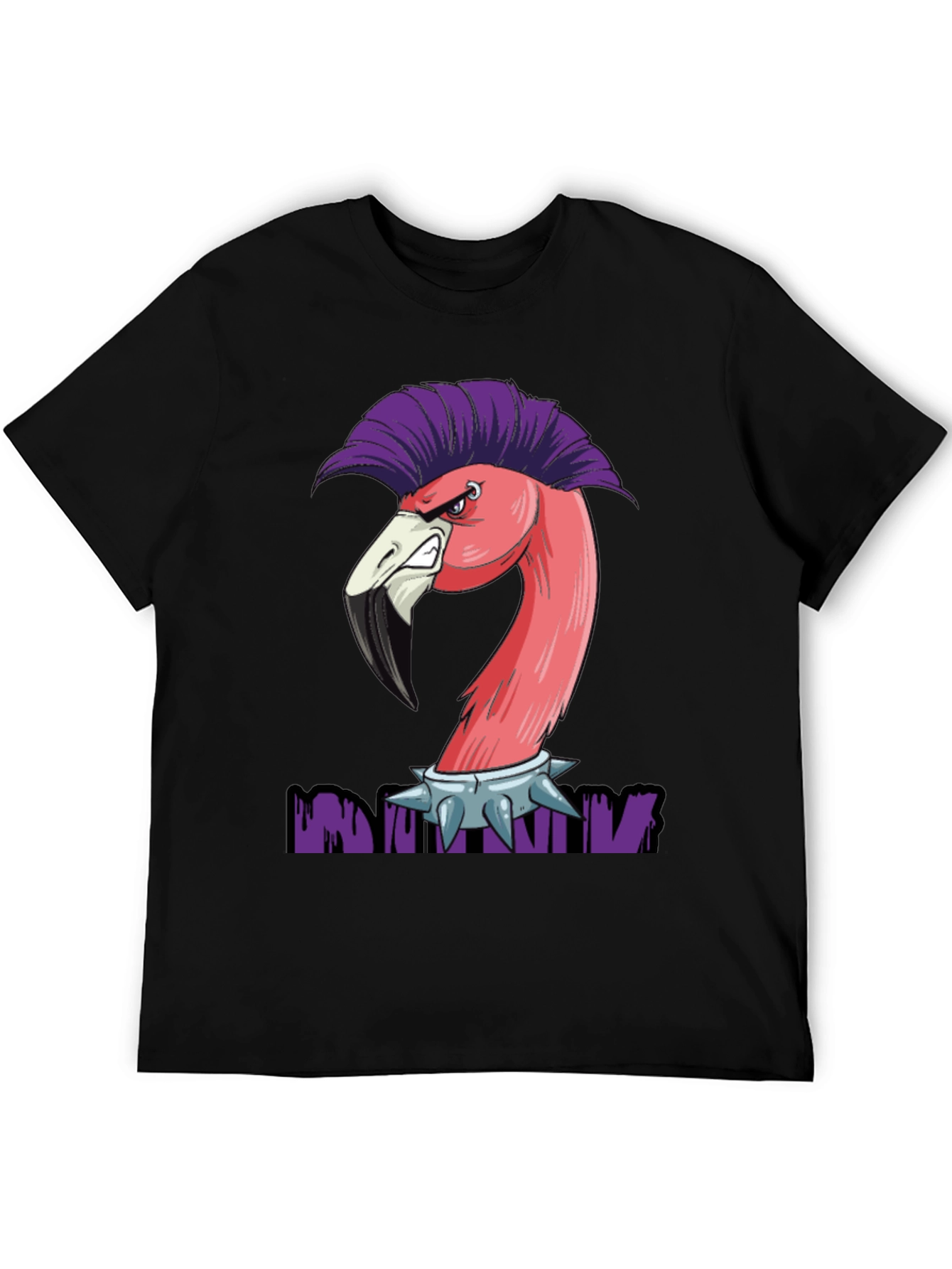 Punk Flamingo Graphic T-Shirt
