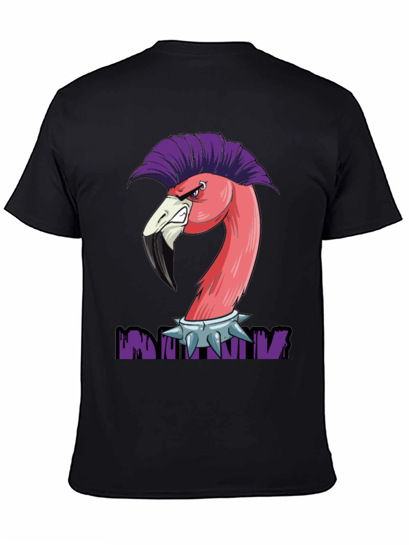 Punk Flamingo Graphic T-Shirt