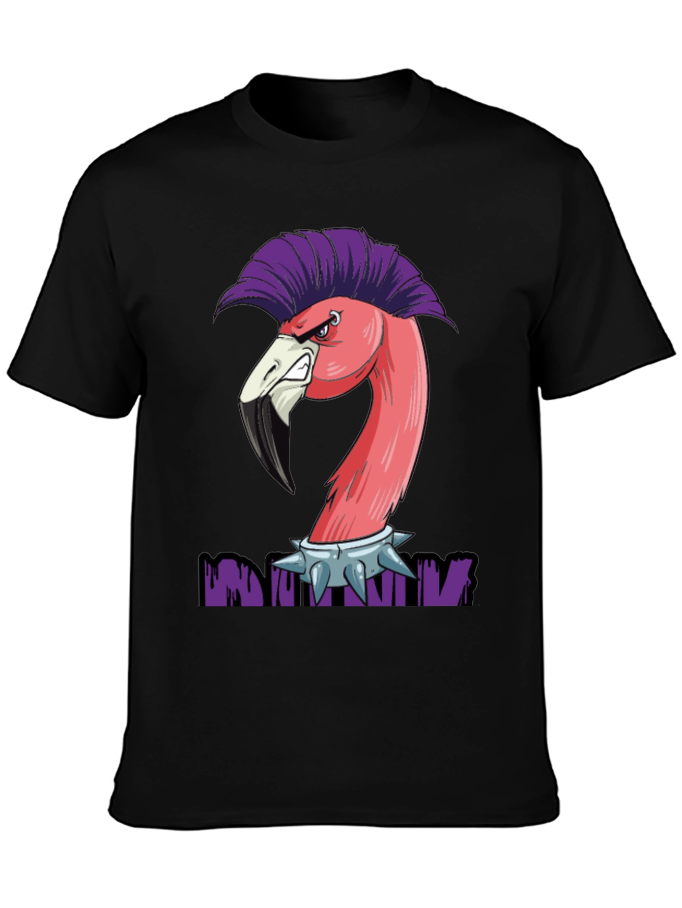 Punk Flamingo Graphic T-Shirt