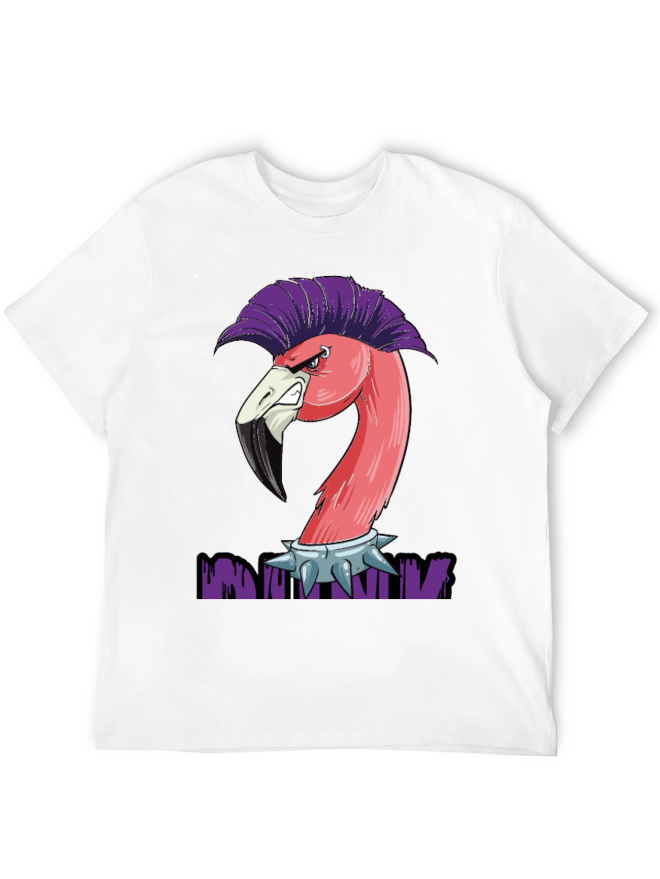 Punk Flamingo Graphic T-Shirt