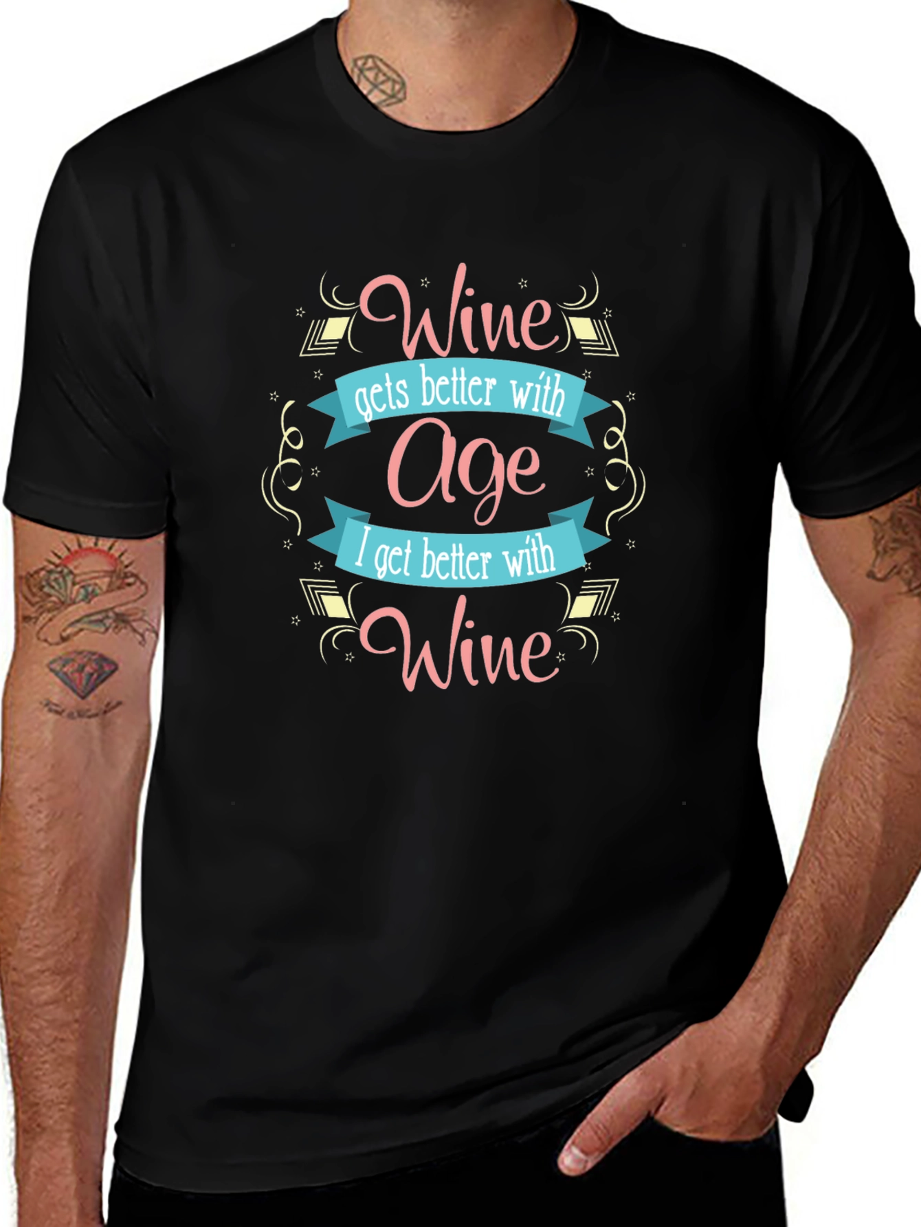 Wine Gets Better with Age Graphic Tee