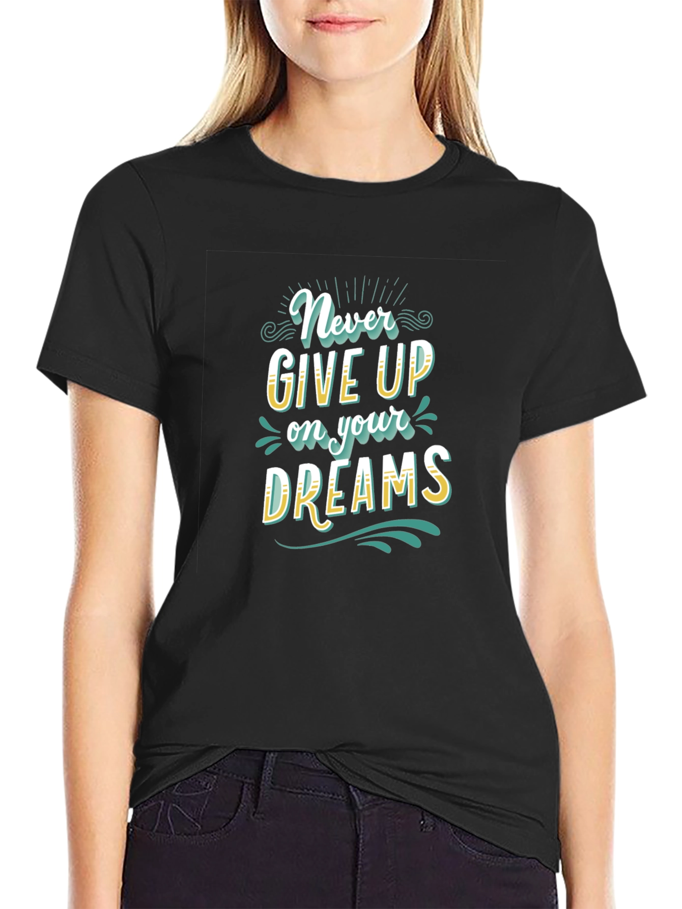 Never Give Up Dreams Graphic Tee