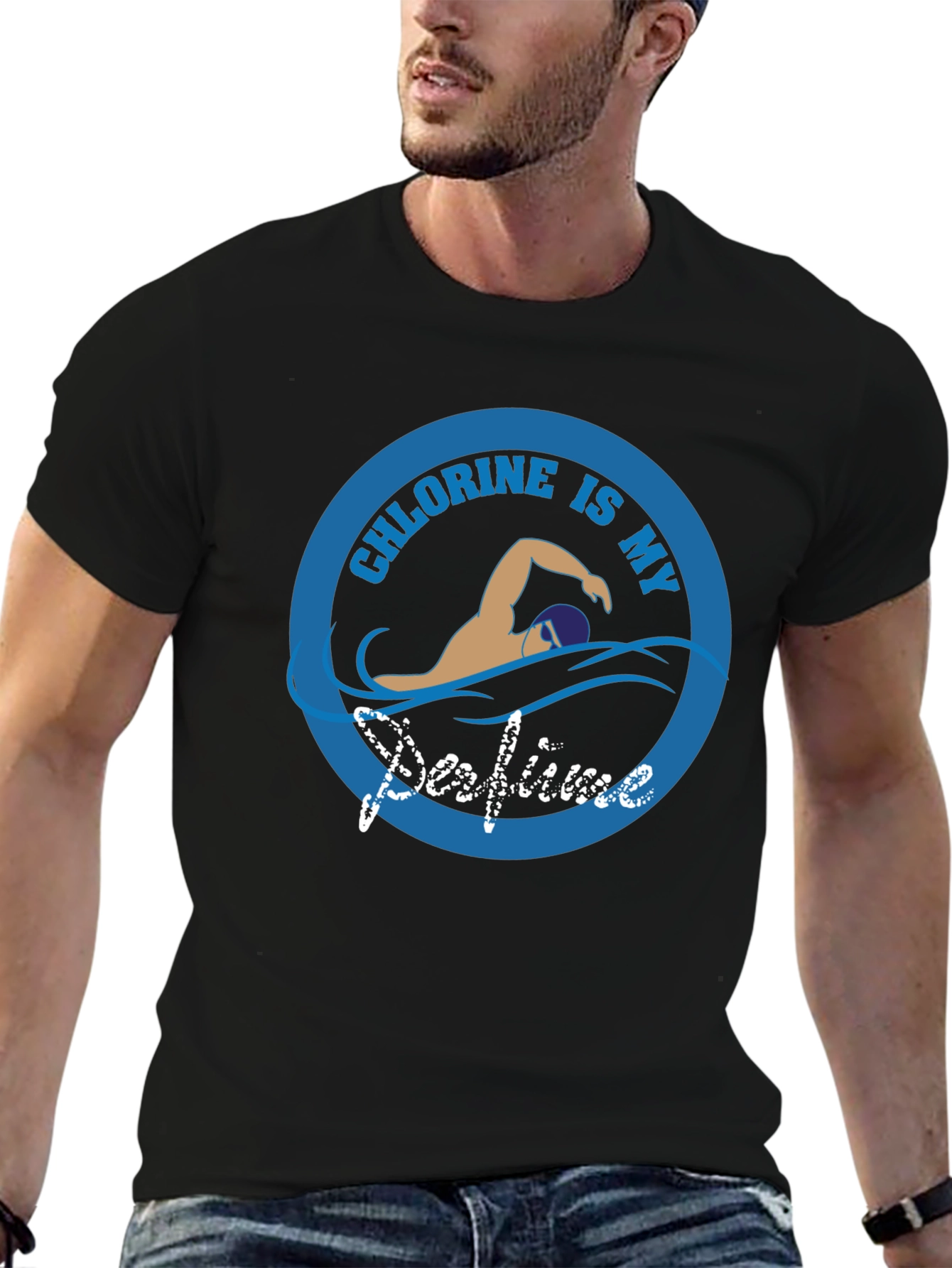 Chlorine Is My Perfume T-Shirt Swimmer Gift