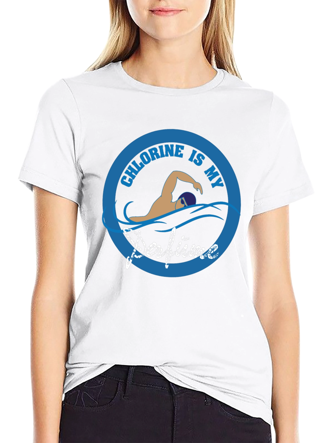 Chlorine Is My Perfume T-Shirt Swimmer Gift