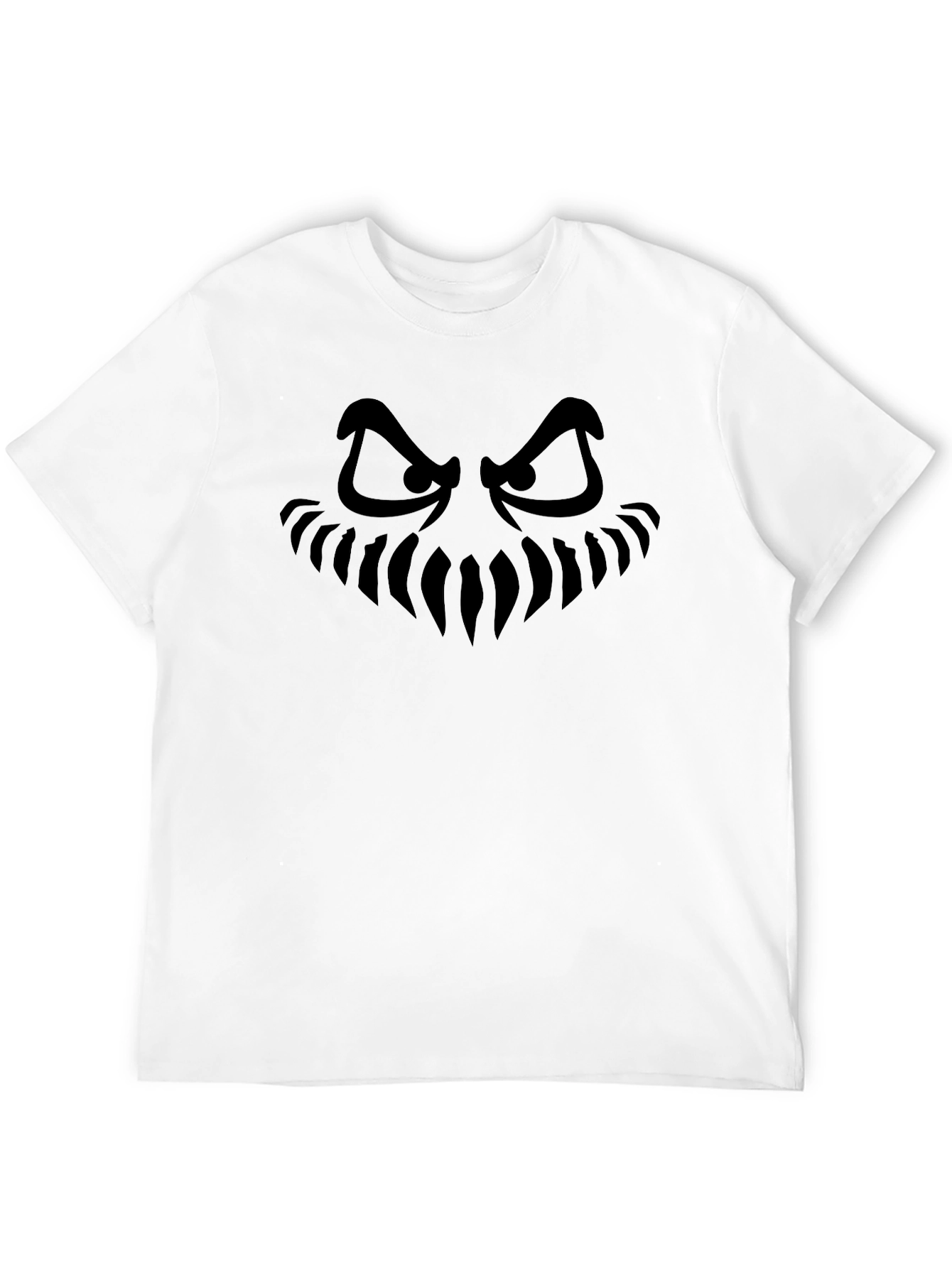 Spooky Grin Black T-Shirt - Halloween Ready!