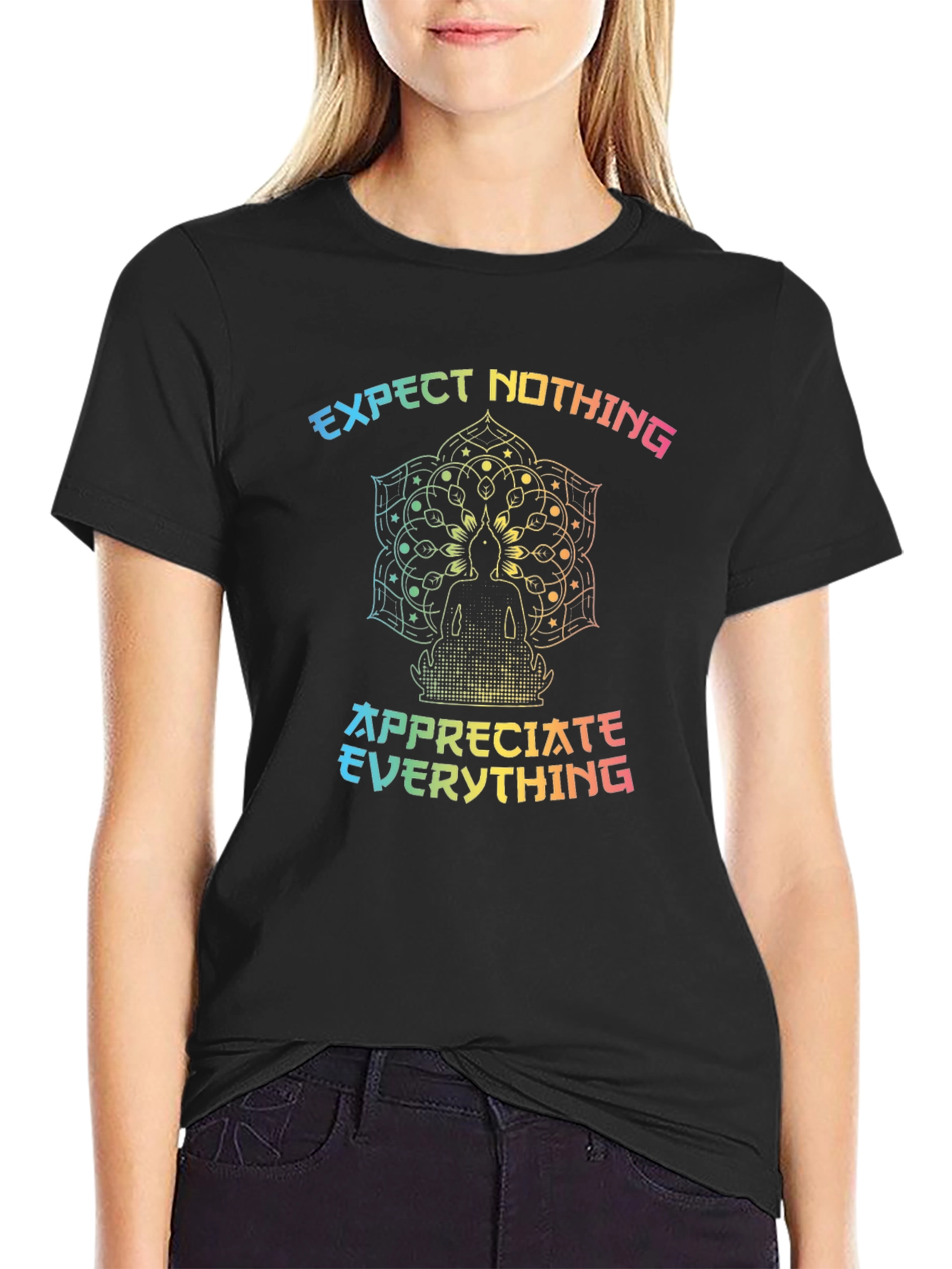 Expect Nothing Appreciate Everything Graphic Tee