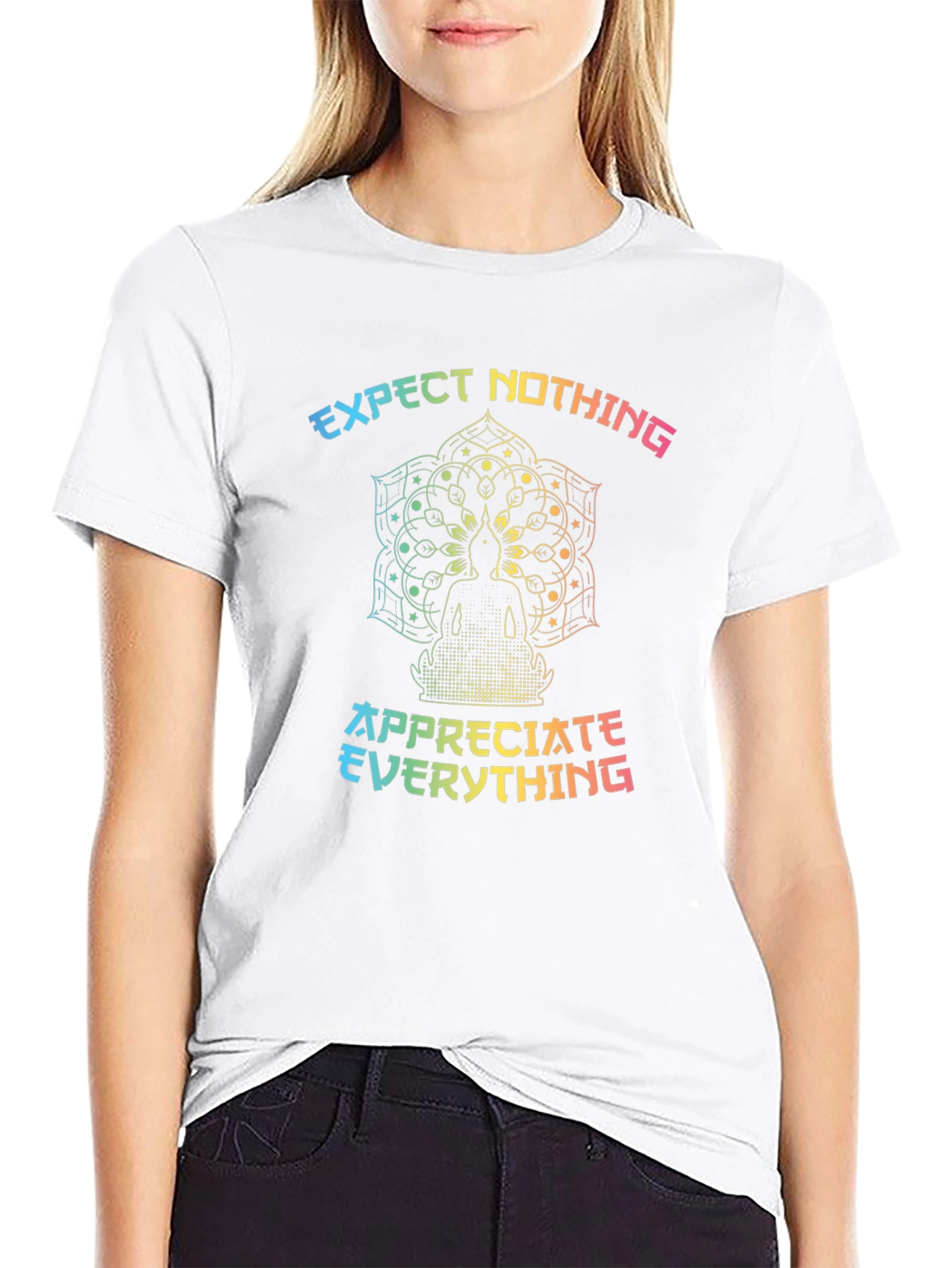 Expect Nothing Appreciate Everything Graphic Tee