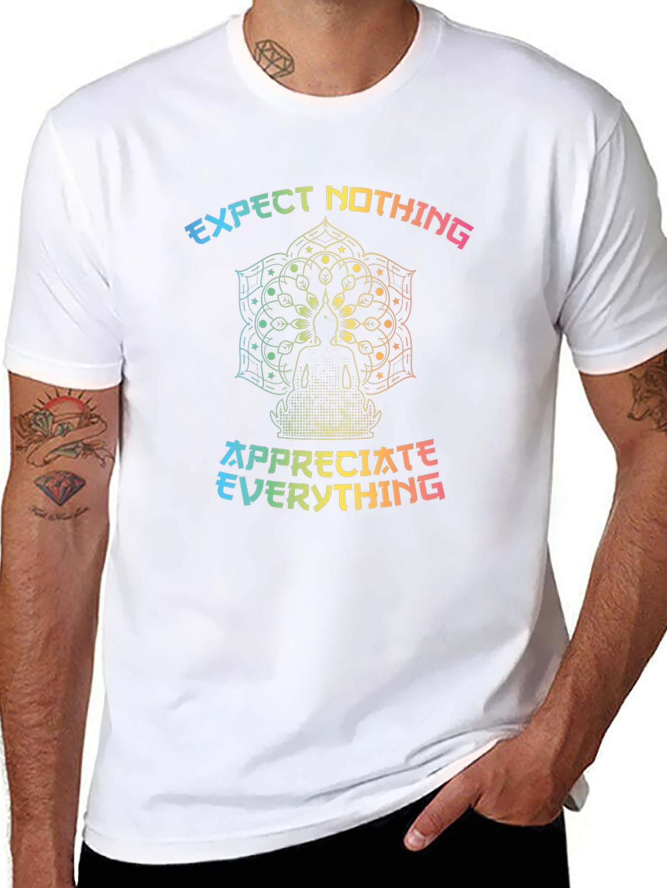 Expect Nothing Appreciate Everything Graphic Tee