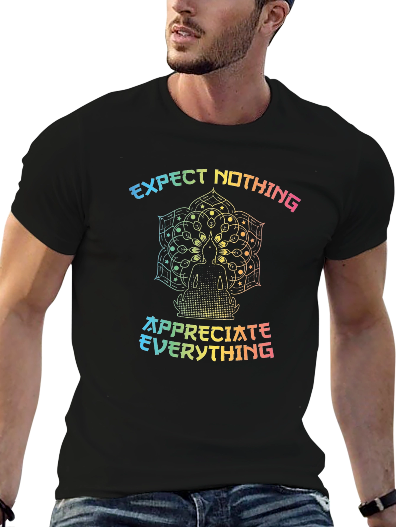 Expect Nothing Appreciate Everything Graphic Tee
