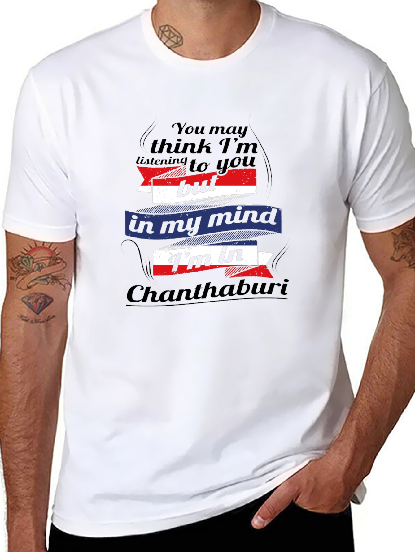 Chanthaburi Mind Mens Black T-Shirt