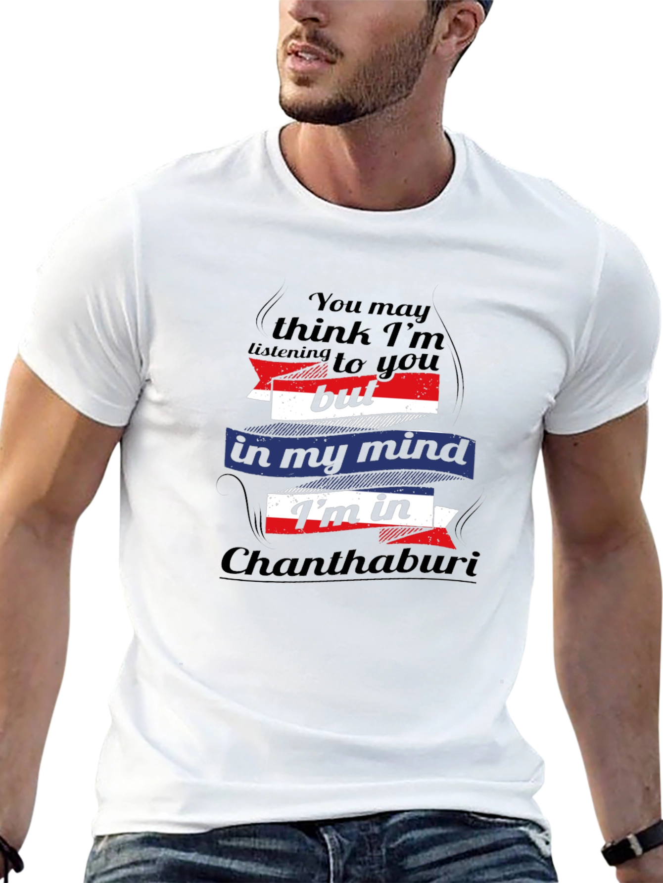Chanthaburi Mind Mens Black T-Shirt