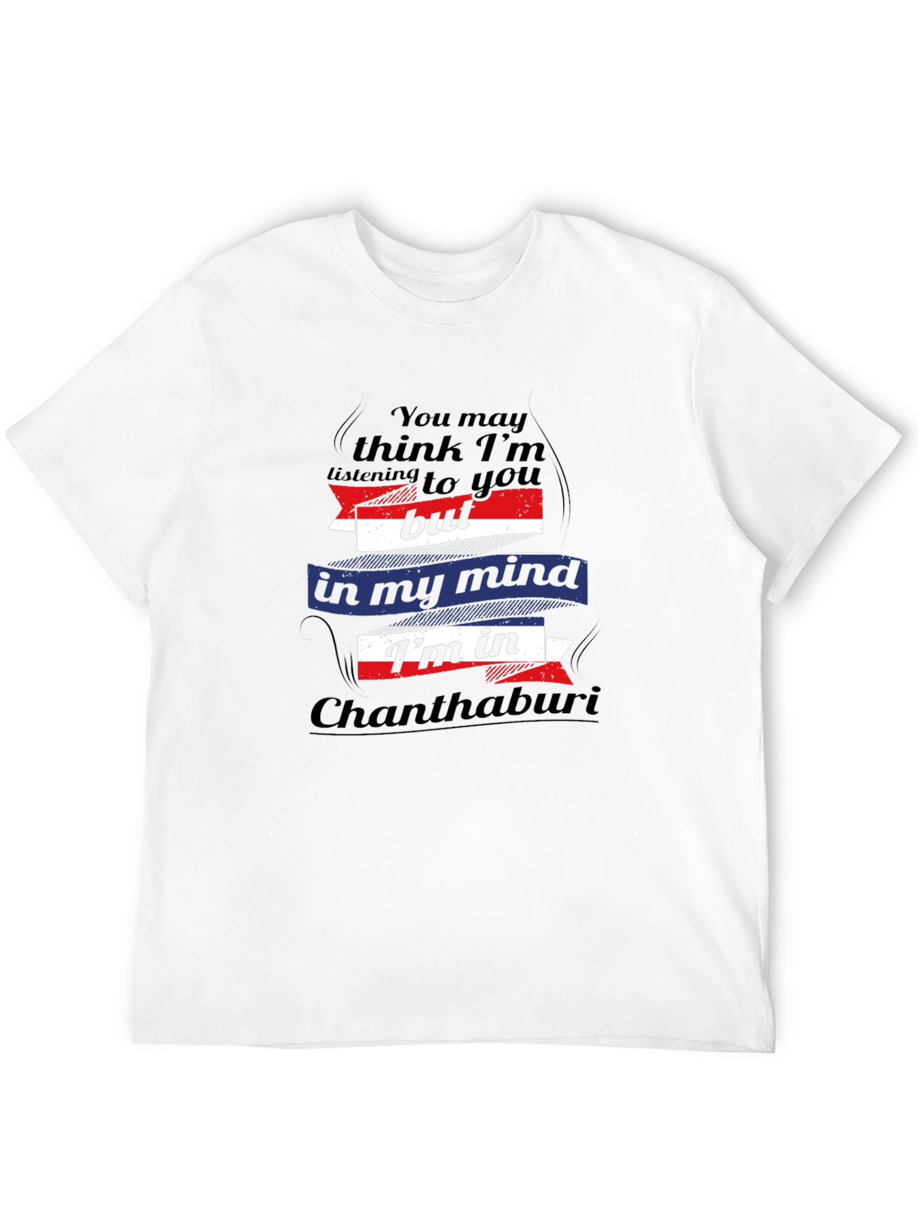 Chanthaburi Mind Mens Black T-Shirt