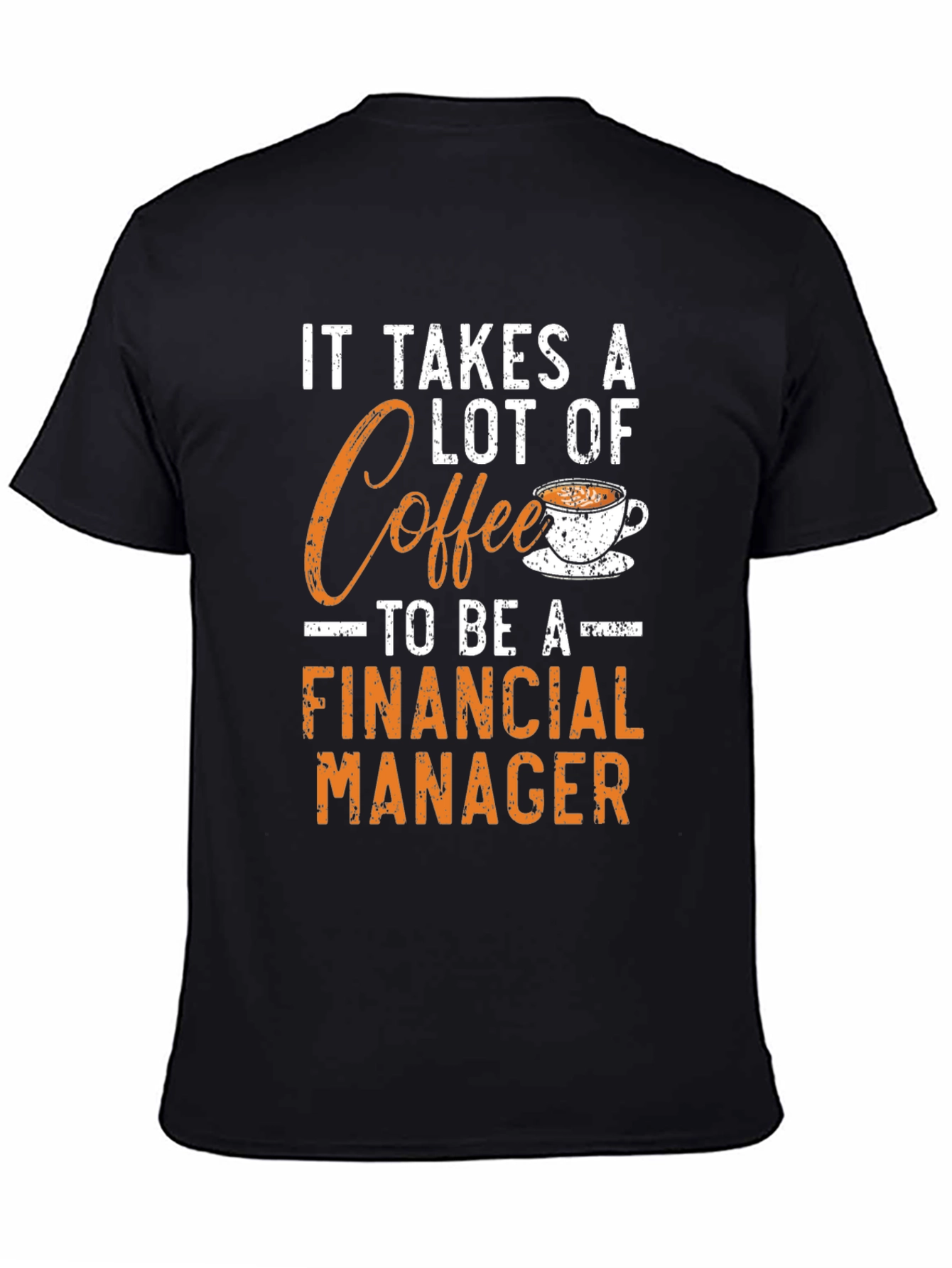 Coffee Financial Manager Graphic Tee - Black