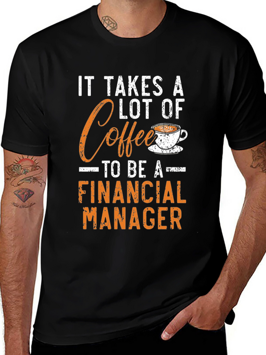 Coffee Financial Manager Graphic Tee - Black