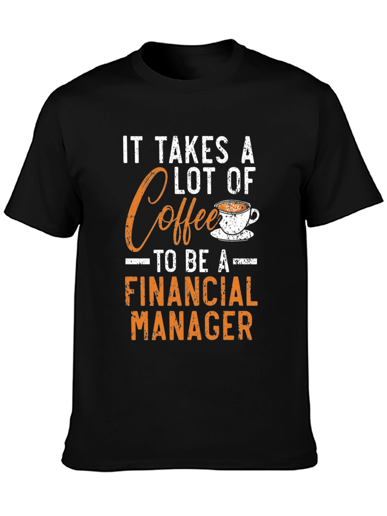 Coffee Financial Manager Graphic Tee - Black