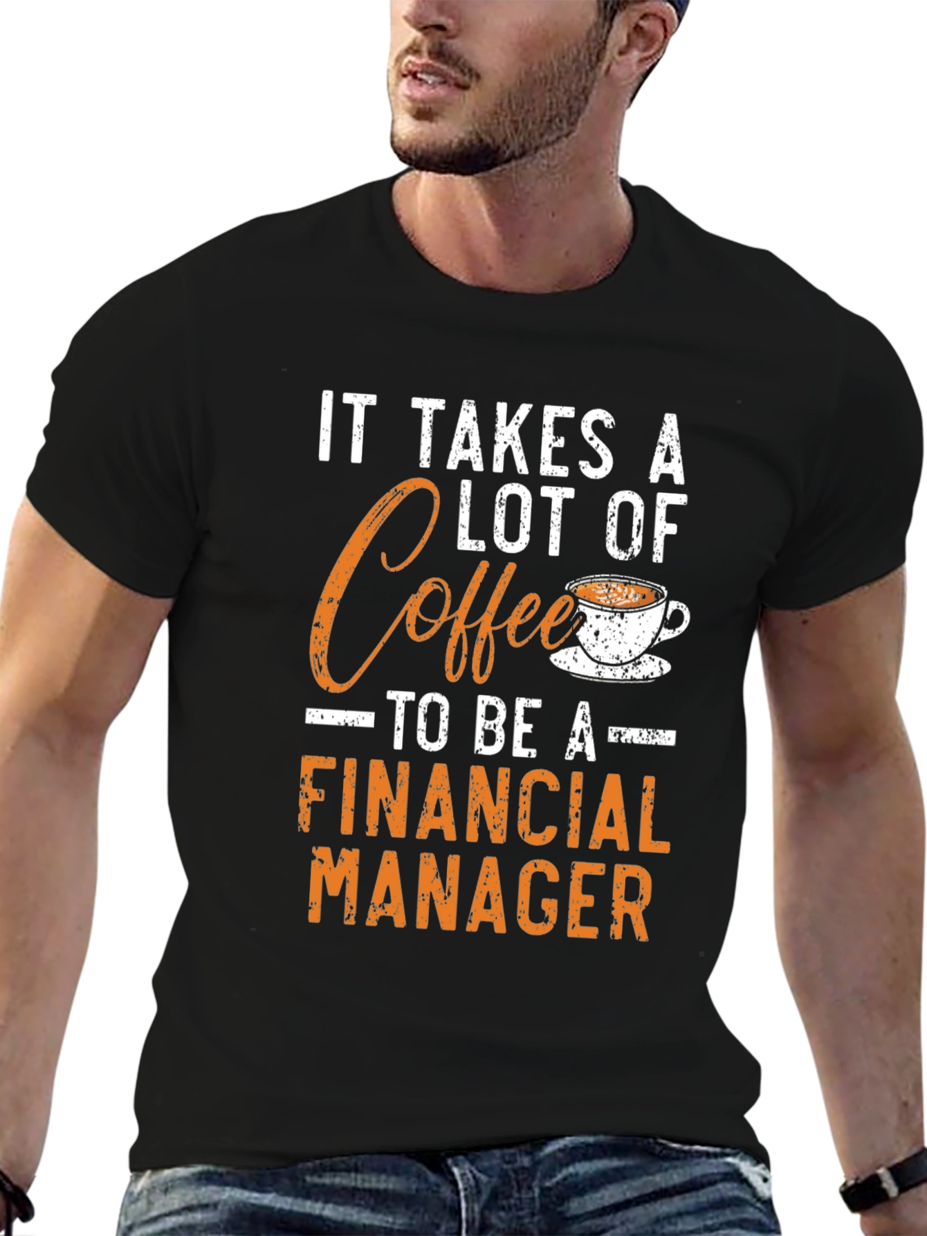 Coffee Financial Manager Graphic Tee - Black