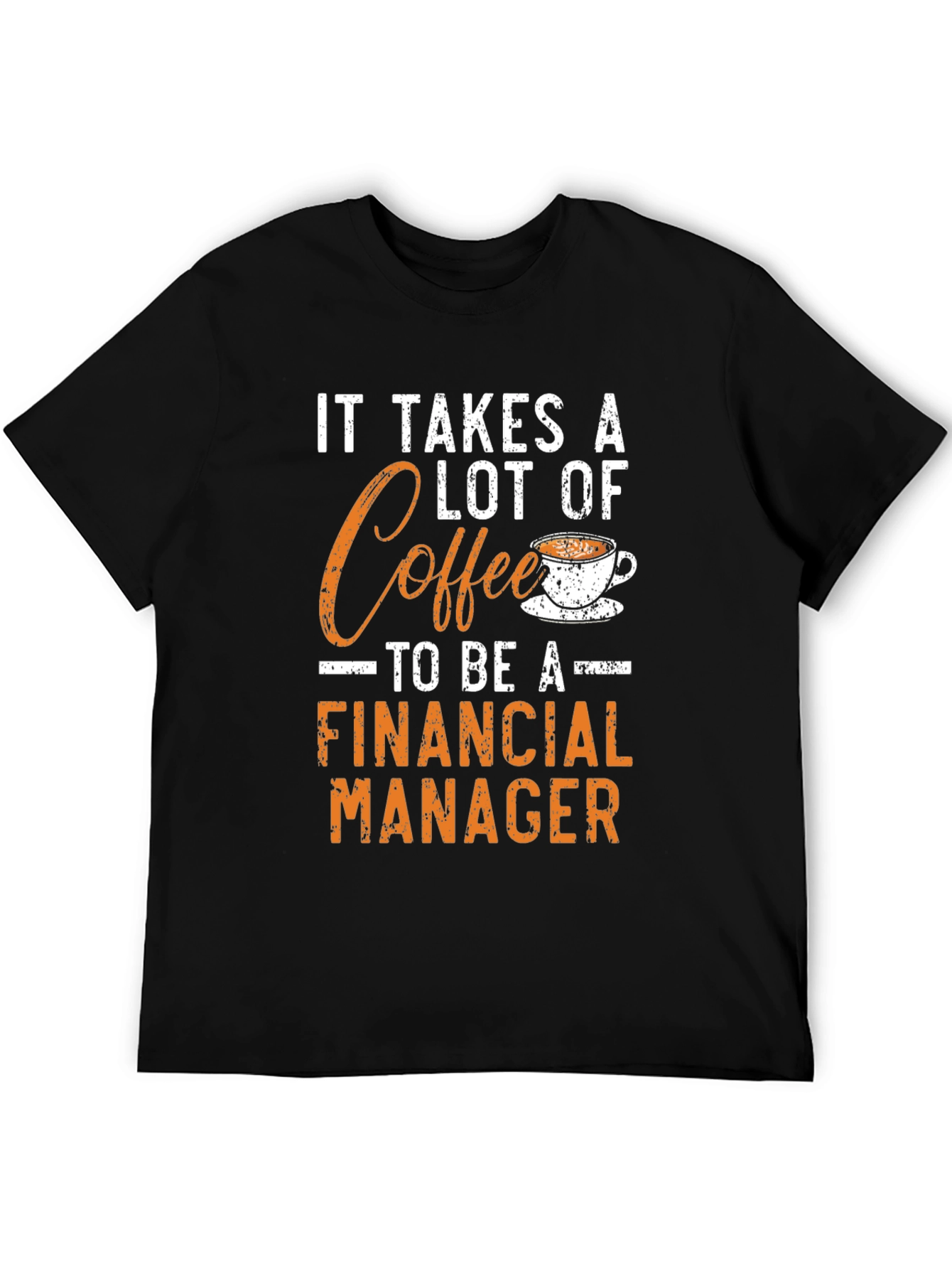 Coffee Financial Manager Graphic Tee - Black