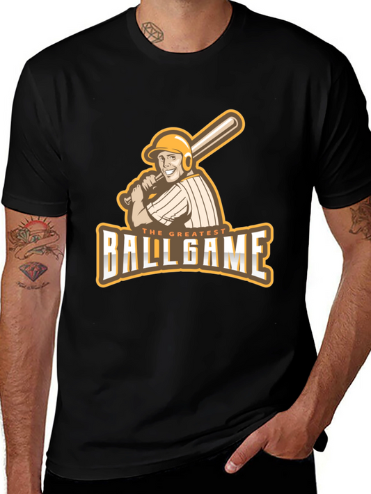 The Greatest Ballgame T-Shirt - Baseball Player Graphic Tee