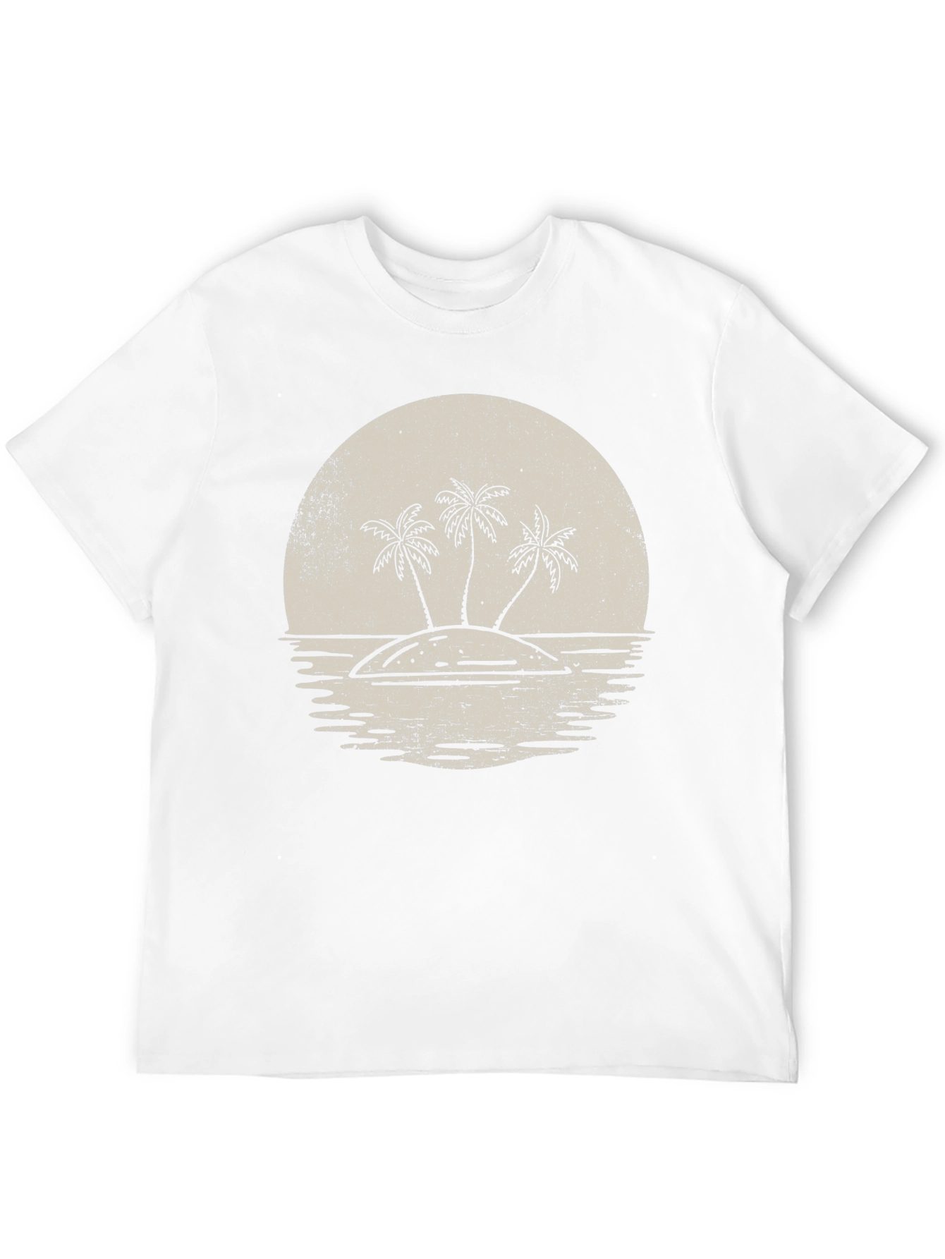 Island Sunset Graphic T-Shirt - Retro Tropical Tee