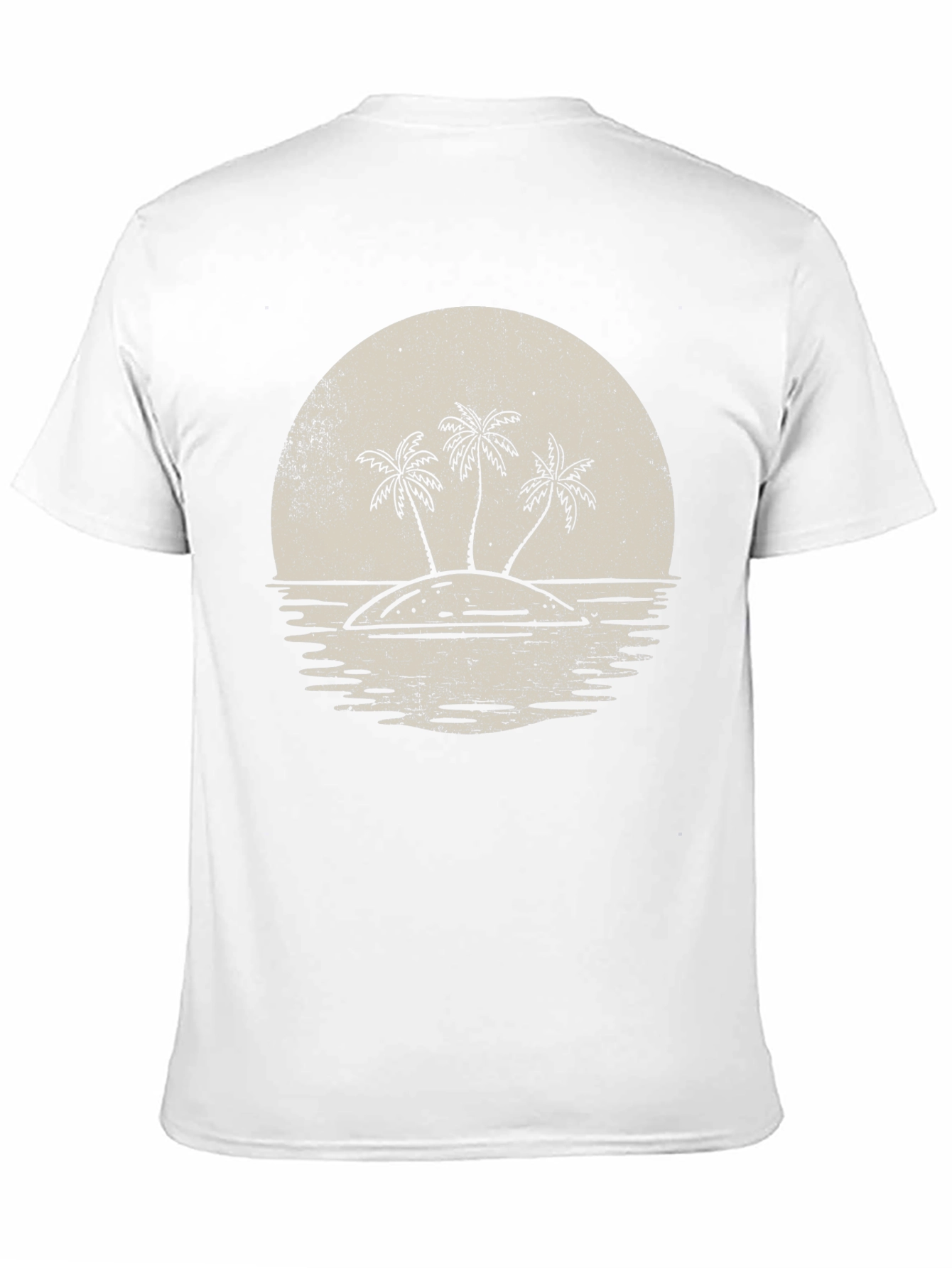 Island Sunset Graphic T-Shirt - Retro Tropical Tee