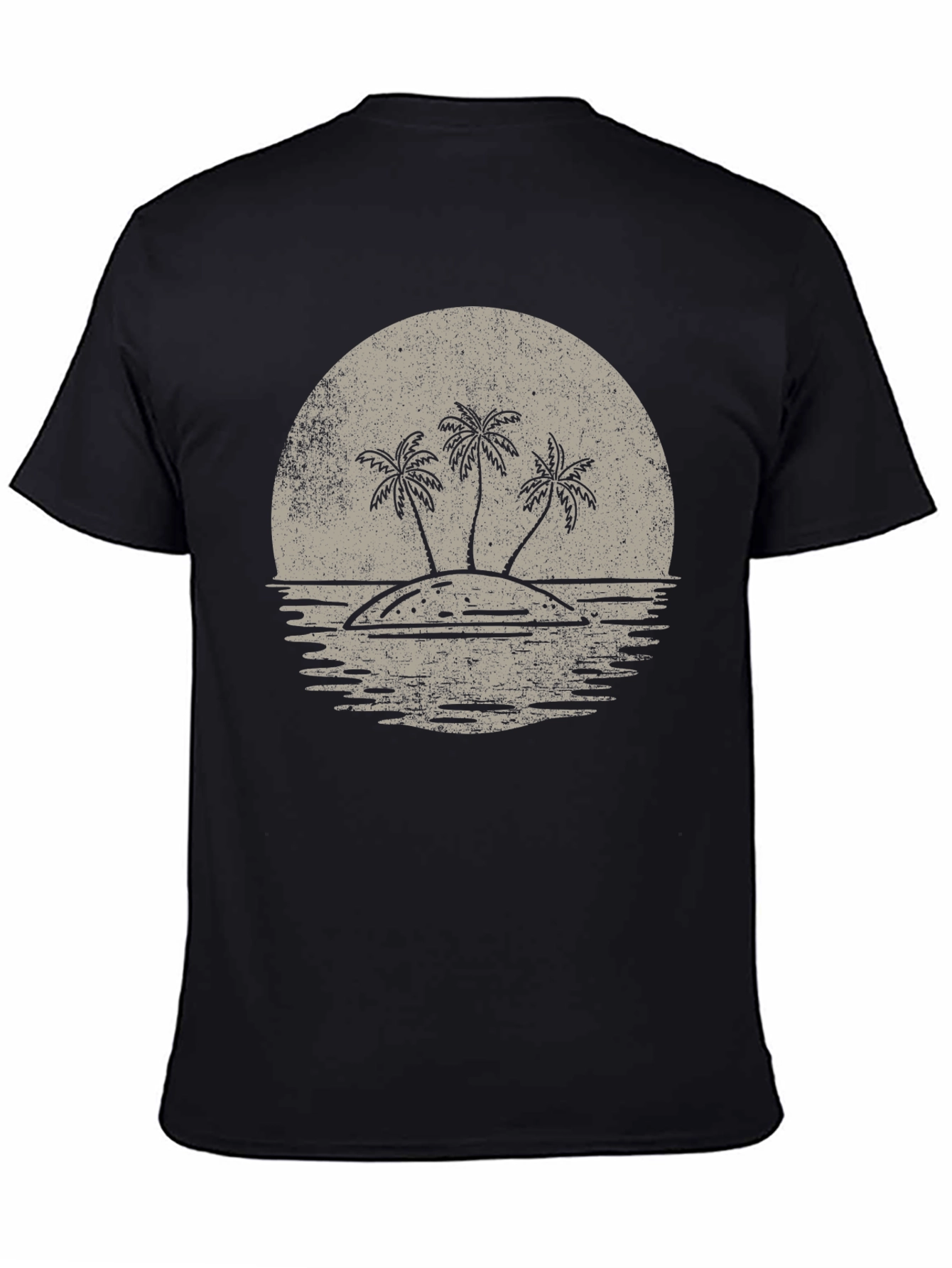 Island Sunset Graphic T-Shirt - Retro Tropical Tee