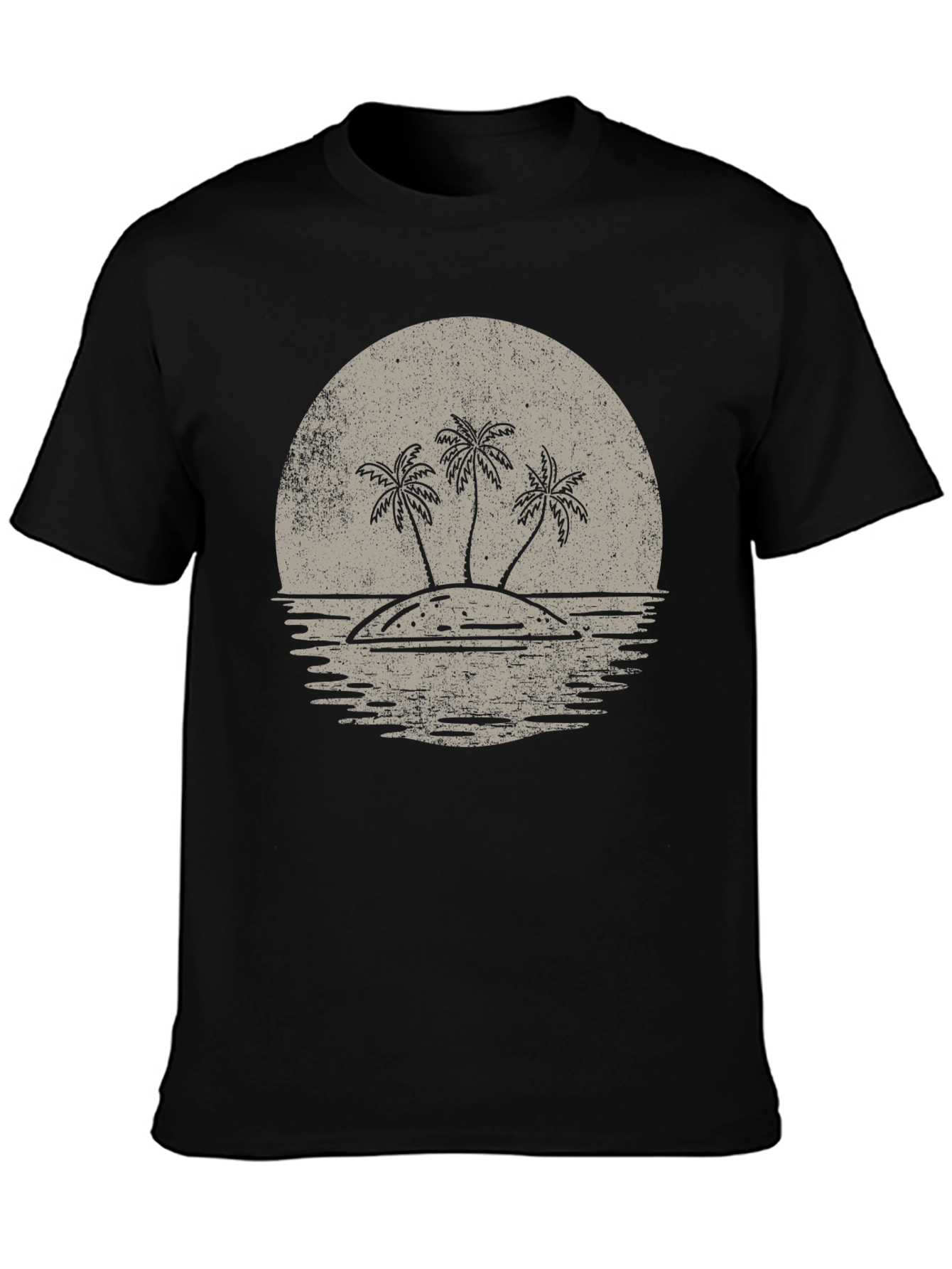 Island Sunset Graphic T-Shirt - Retro Tropical Tee