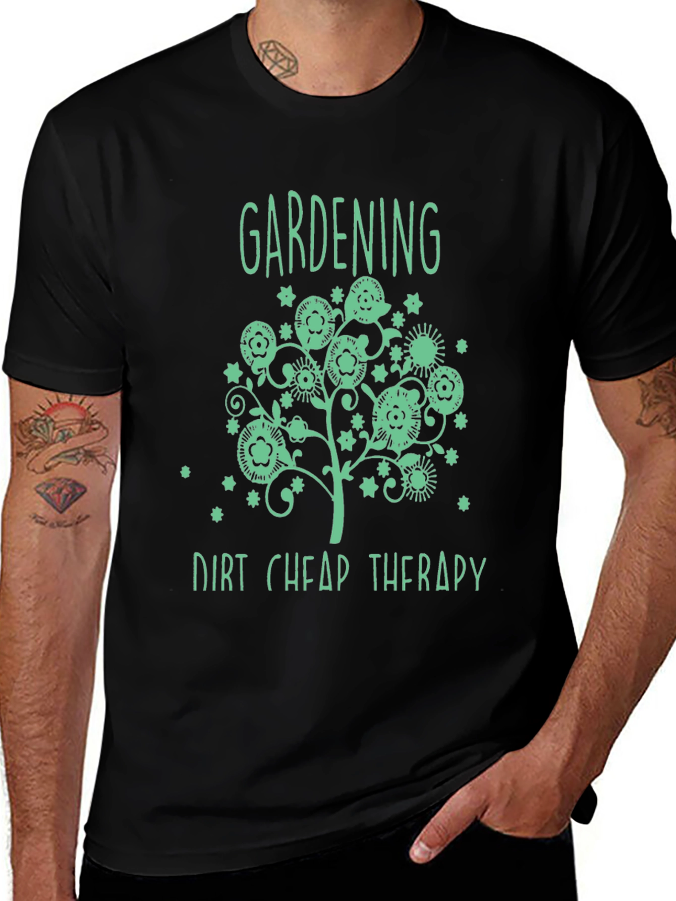 Gardening Dirt Cheap Therapy T-Shirt