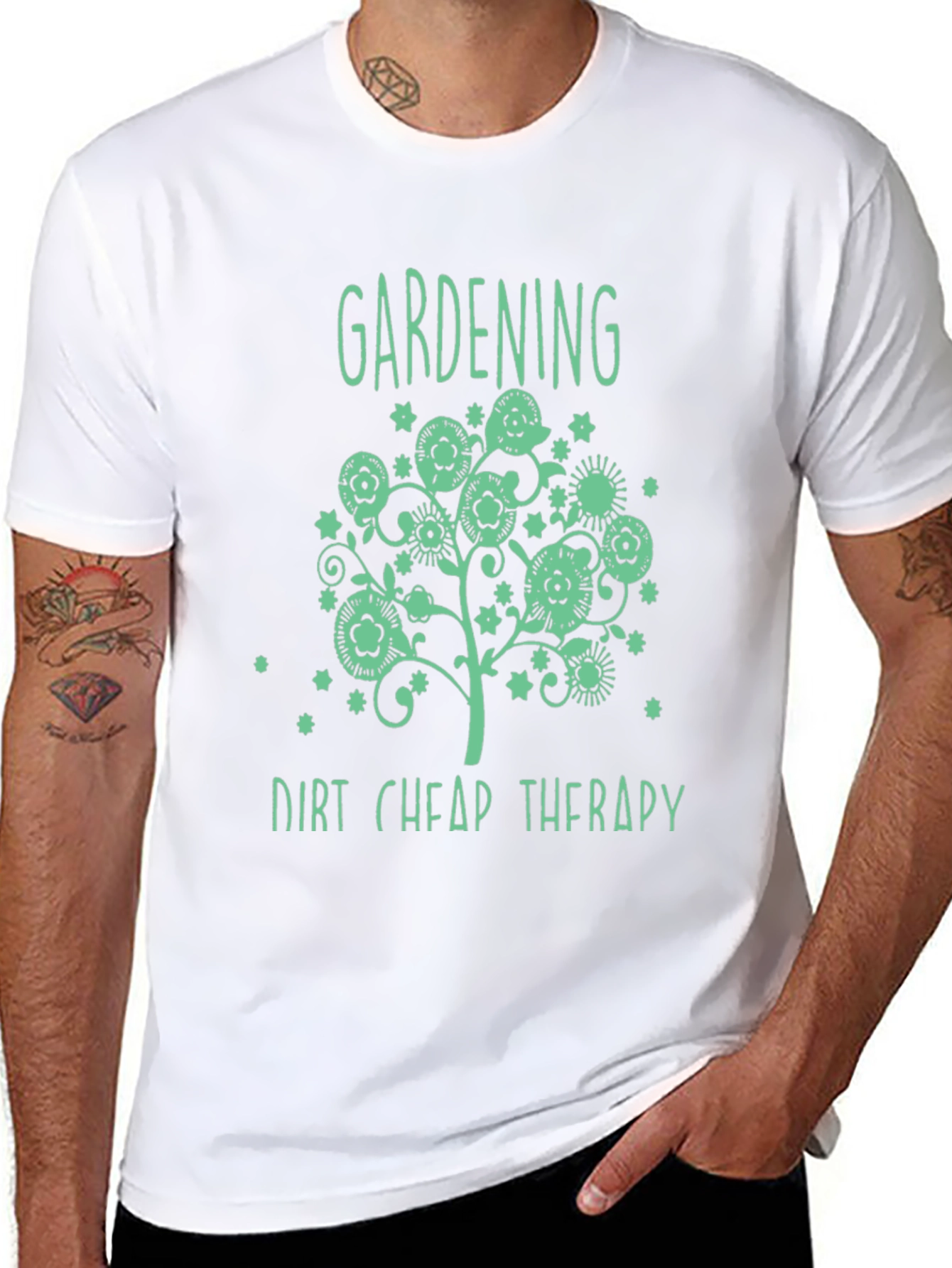 Gardening Dirt Cheap Therapy T-Shirt
