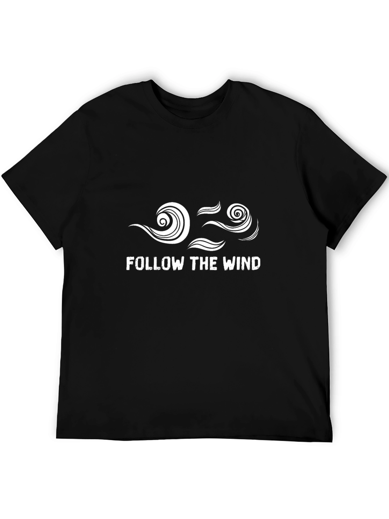Follow The Wind Black Graphic Tee