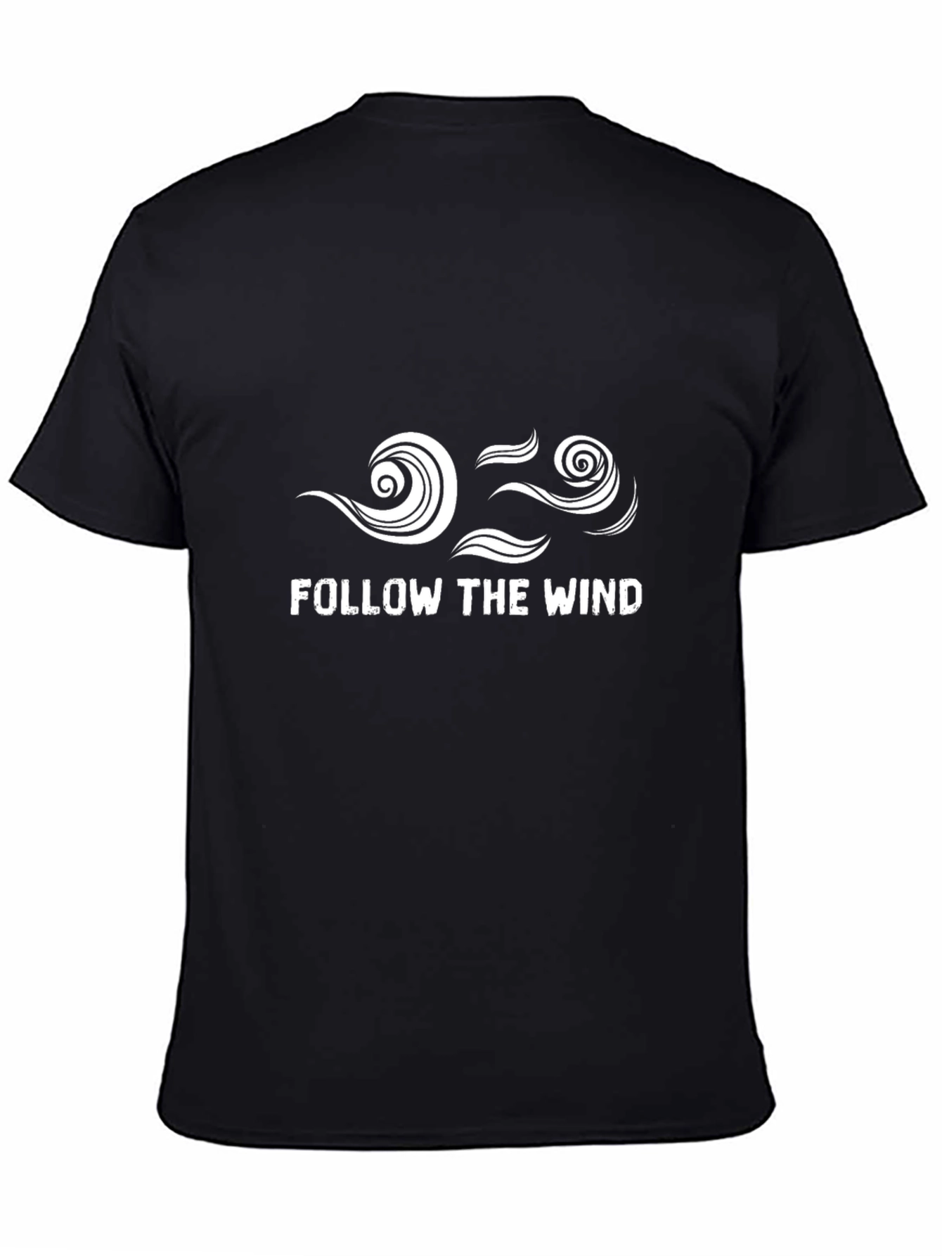 Follow The Wind Black Graphic Tee