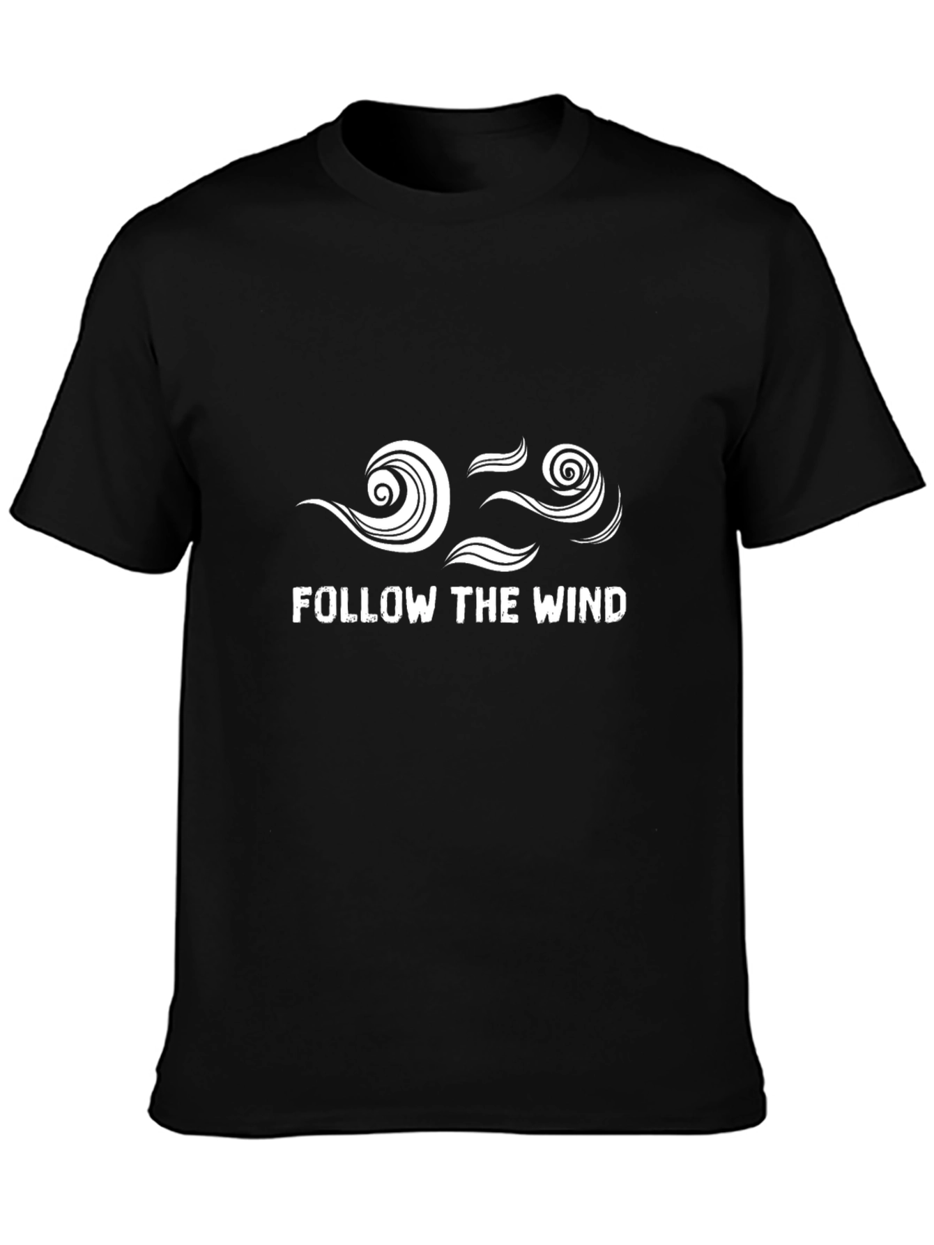 Follow The Wind Black Graphic Tee