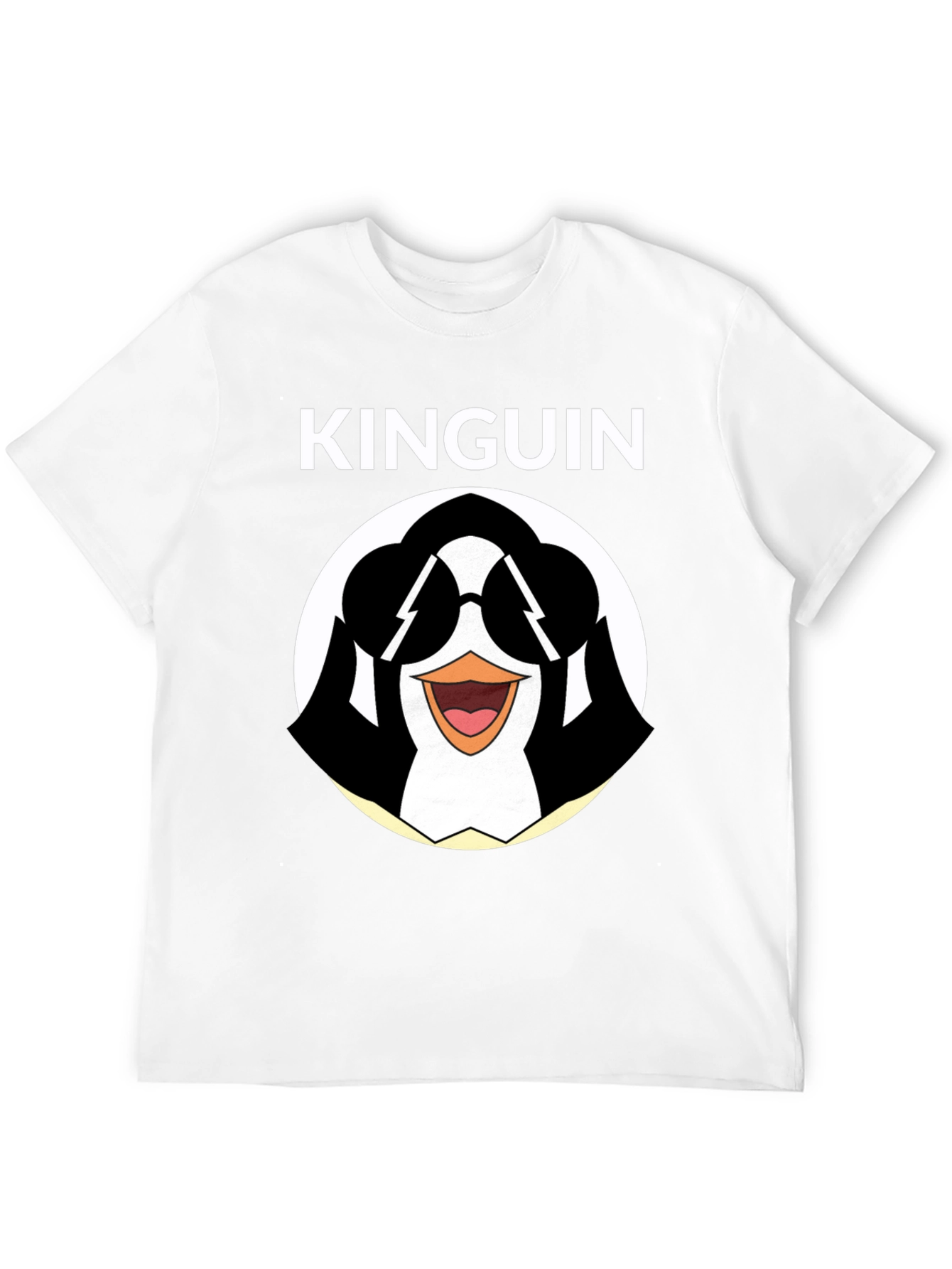 Cool Penguin Graphic Tee - Black Cotton T-Shirt
