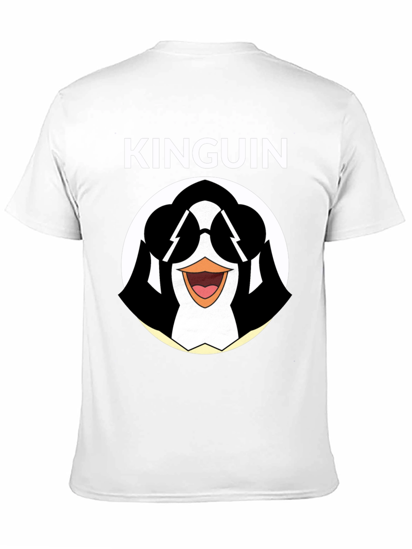 Cool Penguin Graphic Tee - Black Cotton T-Shirt
