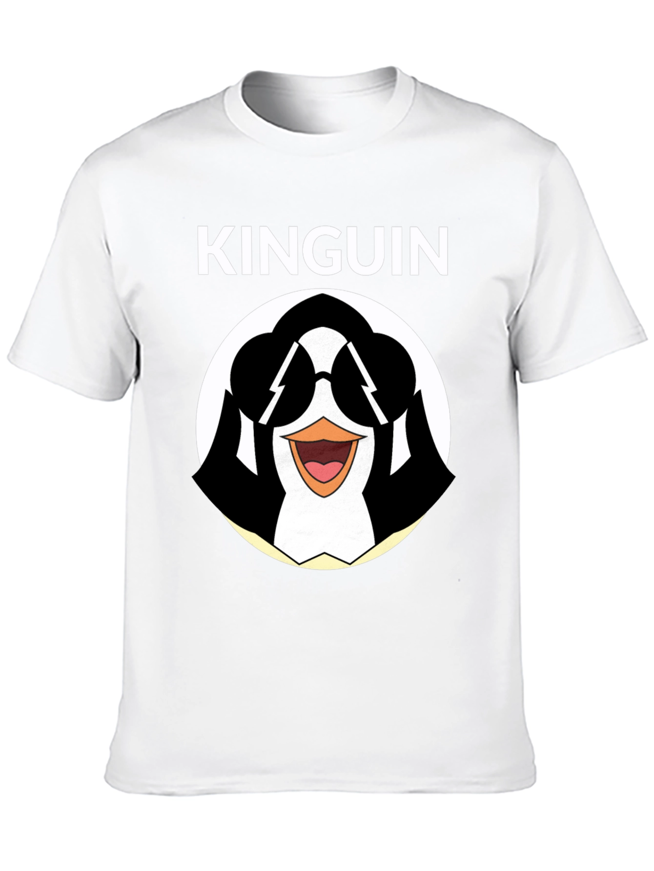 Cool Penguin Graphic Tee - Black Cotton T-Shirt