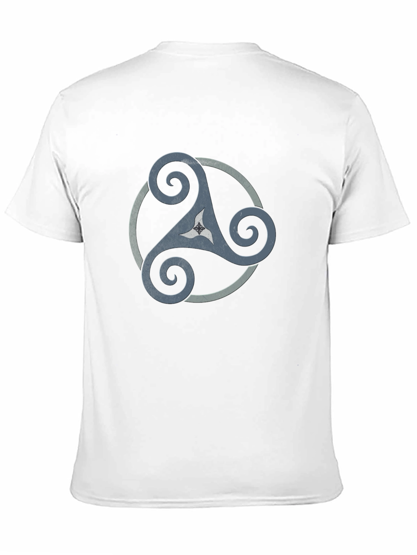 Celtic Triskele Graphic Tee - Black