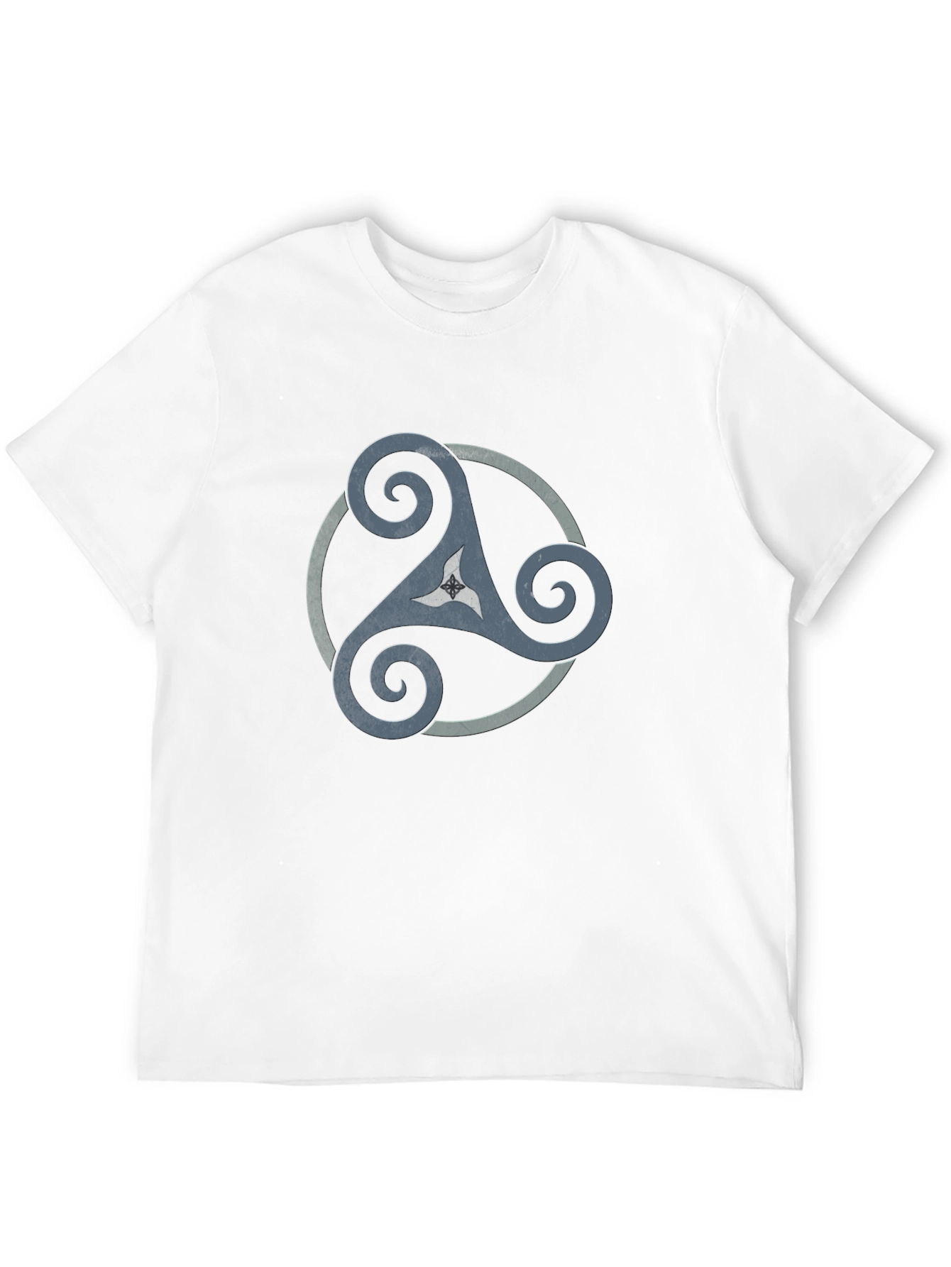 Celtic Triskele Graphic Tee - Black