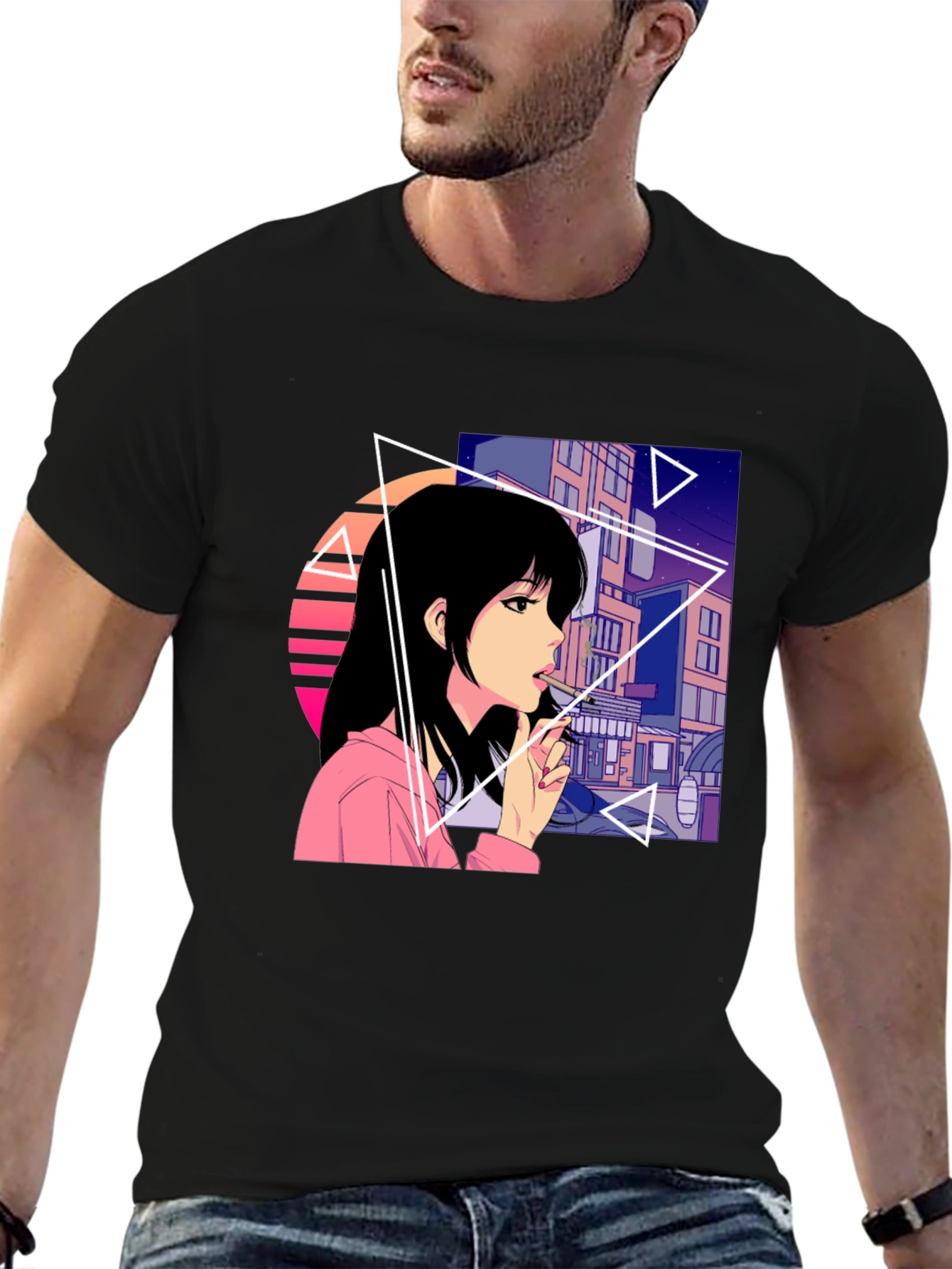 Anime Girl Graphic T-Shirt - Streetwear Fashion Tee