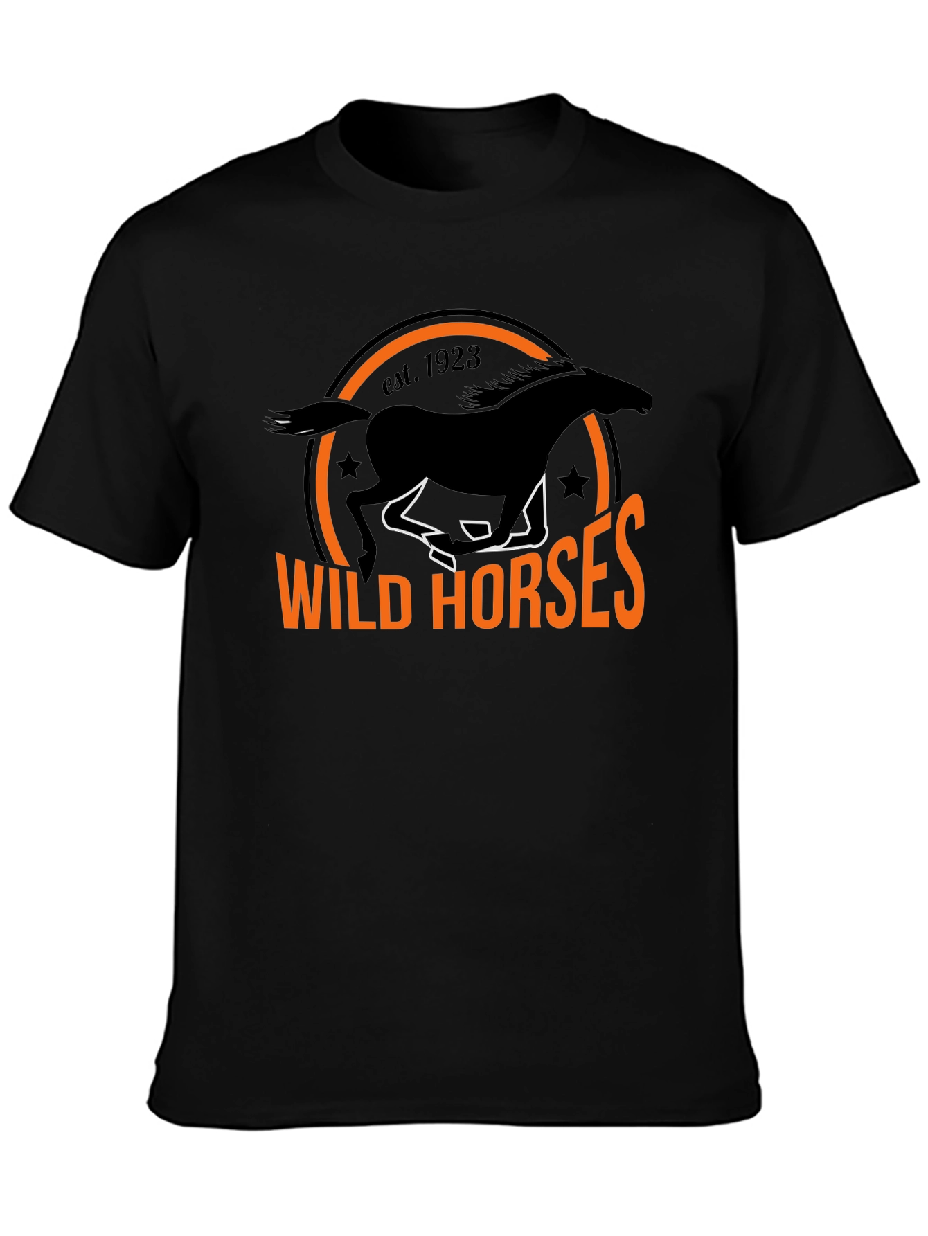 Wild Horses Graphic Tee - Black