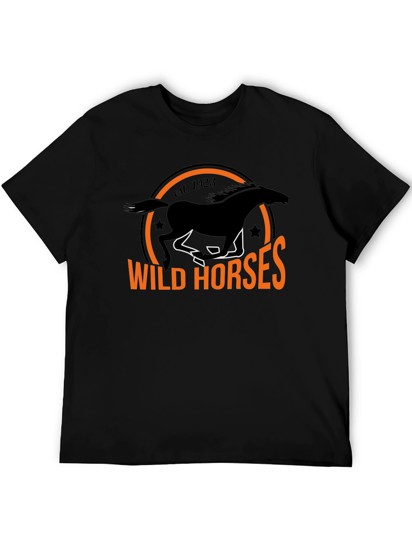 Wild Horses Graphic Tee - Black