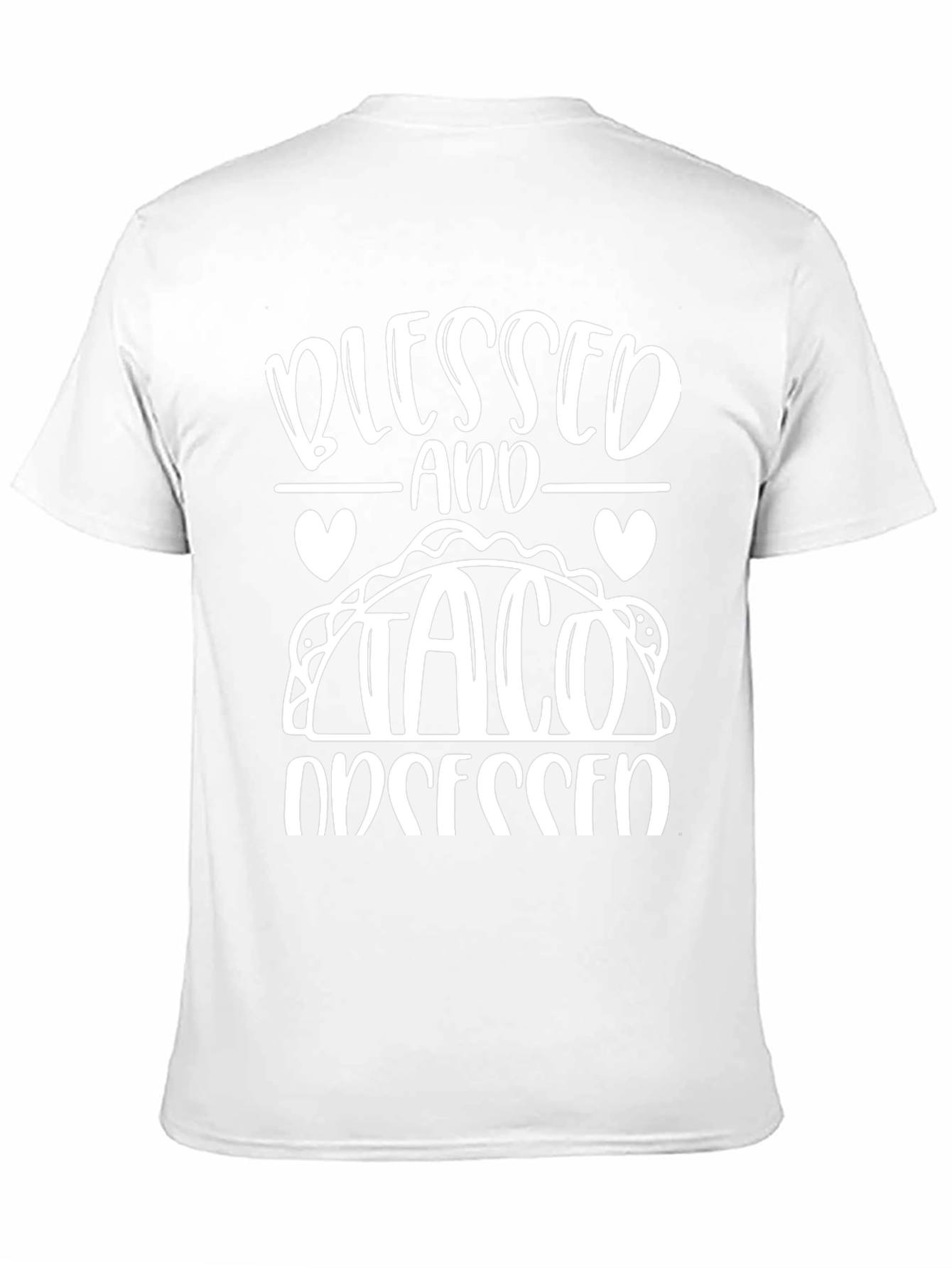 Blessed and Taco Obsessed Black T-Shirt