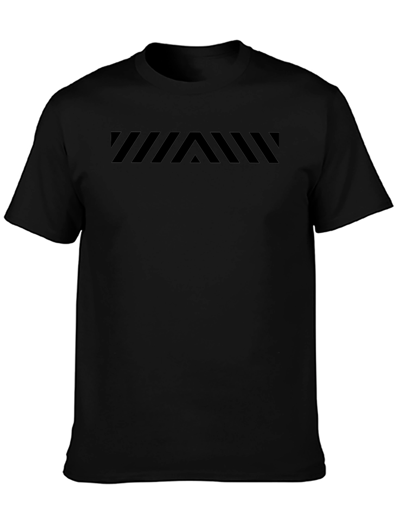 Modern Black Graphic Tee - Casual Style