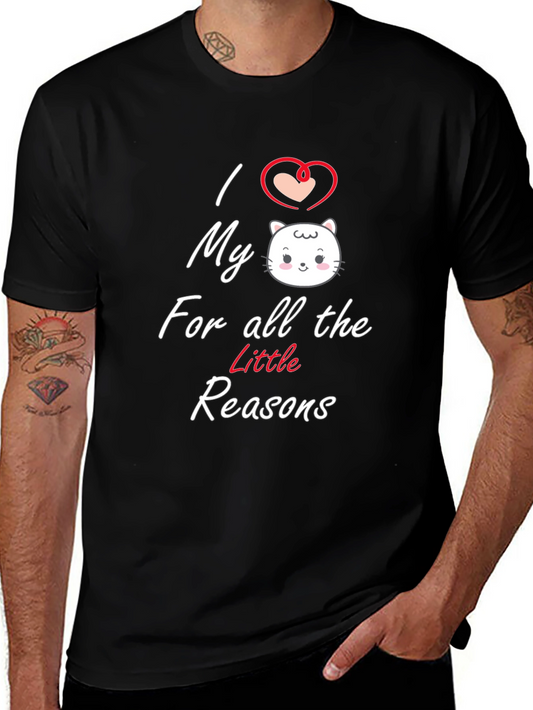 I Heart My Cat T-Shirt - Little Reasons Graphic Tee